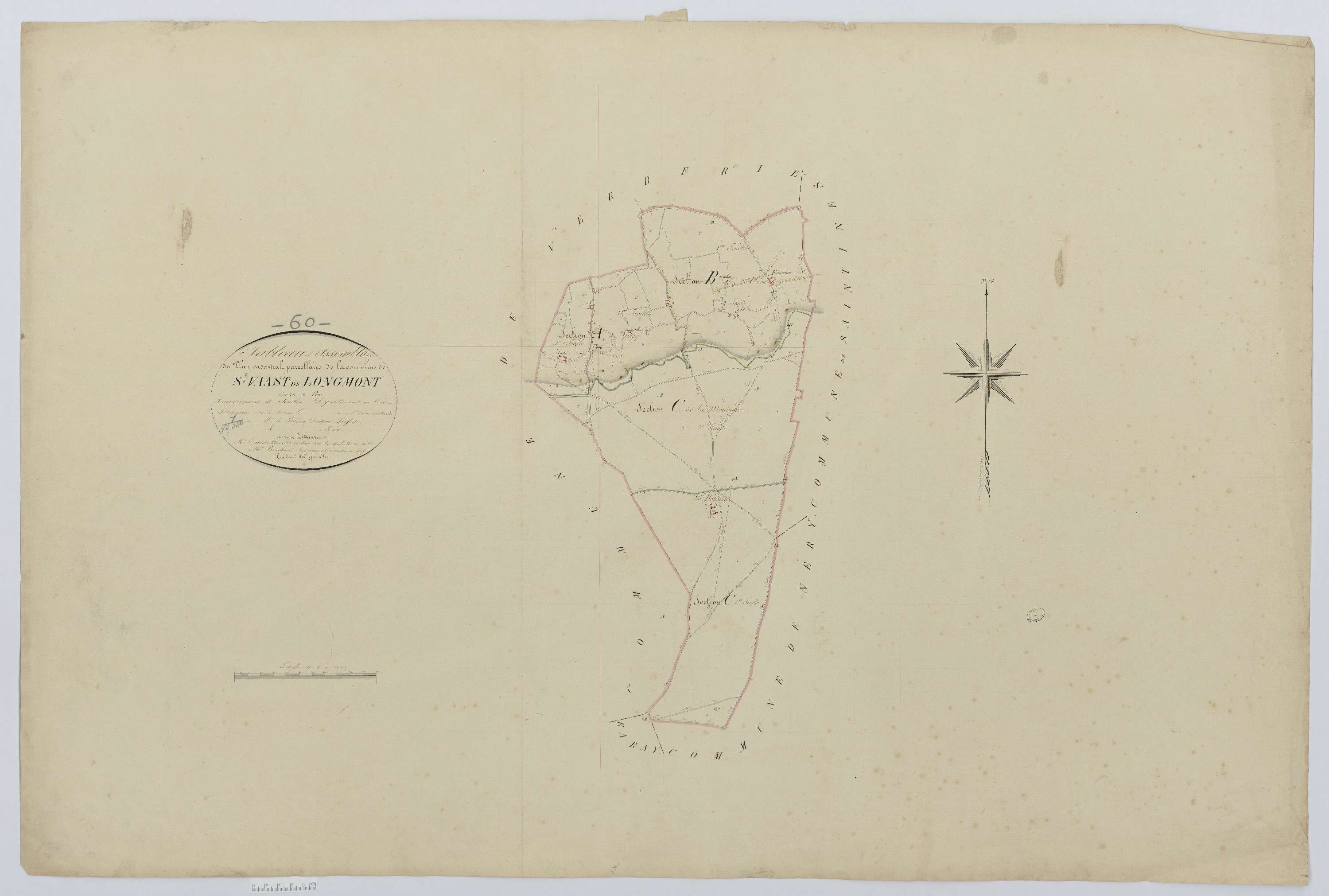Saint-Vaast-de-Longmont - Cadastre napoléonien, tableau d'assemblage