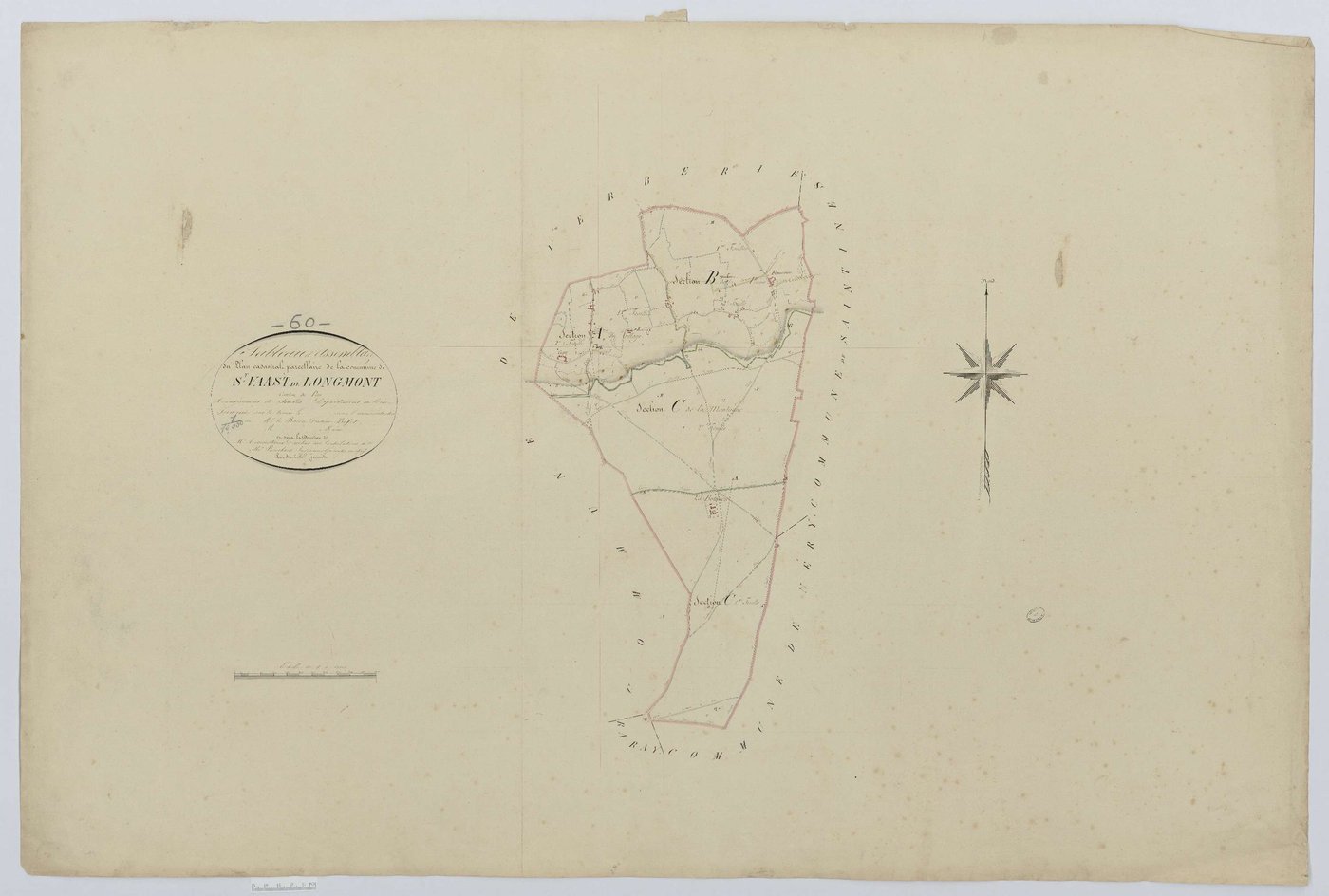 Saint-Vaast-de-Longmont - Cadastre napoléonien, tableau d'assemblage