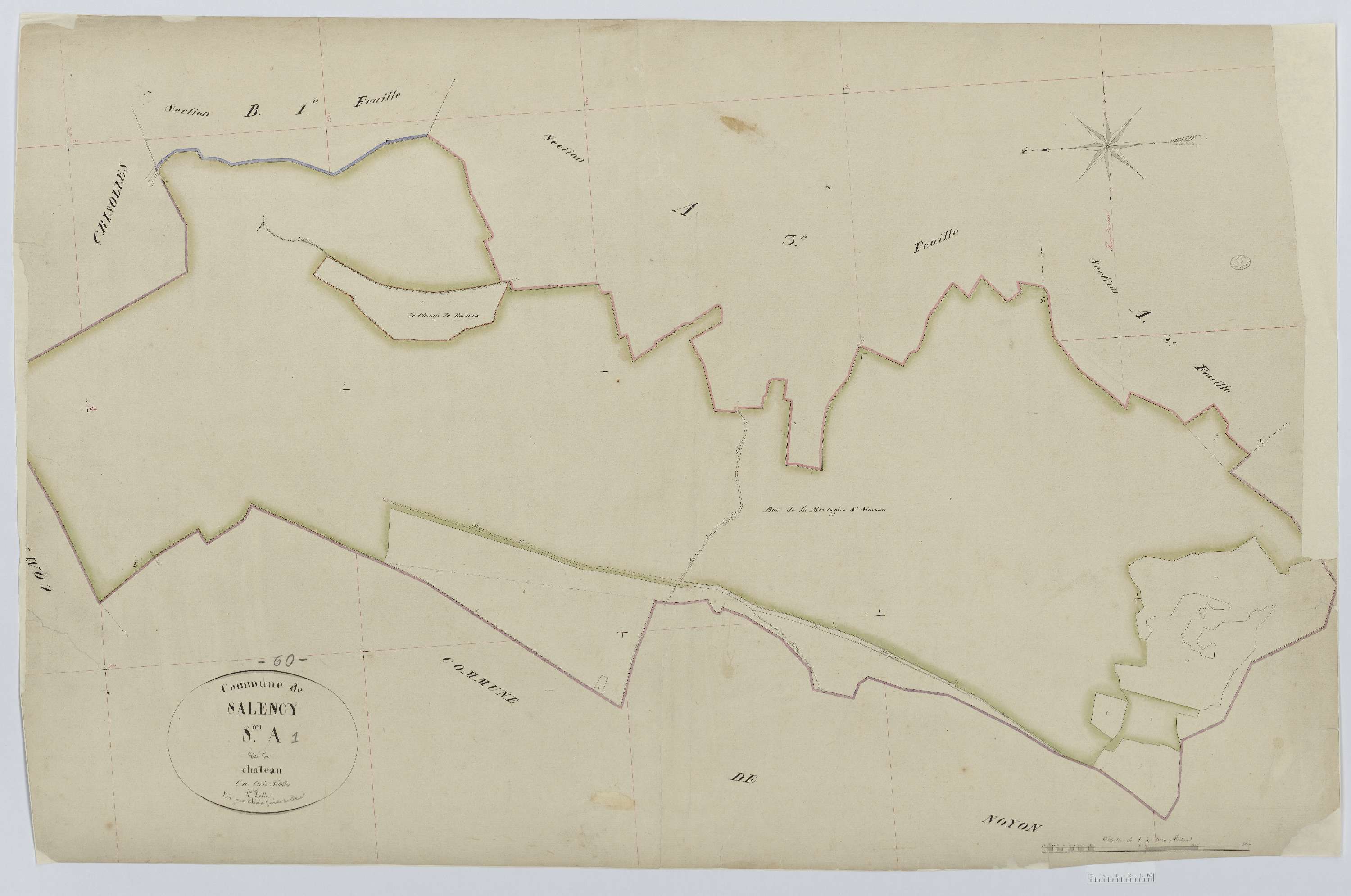 Salency - Cadastre napoléonien, section A1