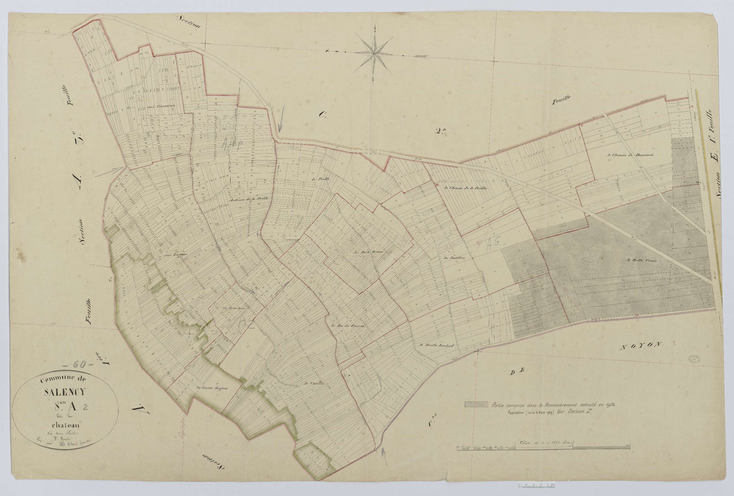Salency - Cadastre napoléonien, section A2