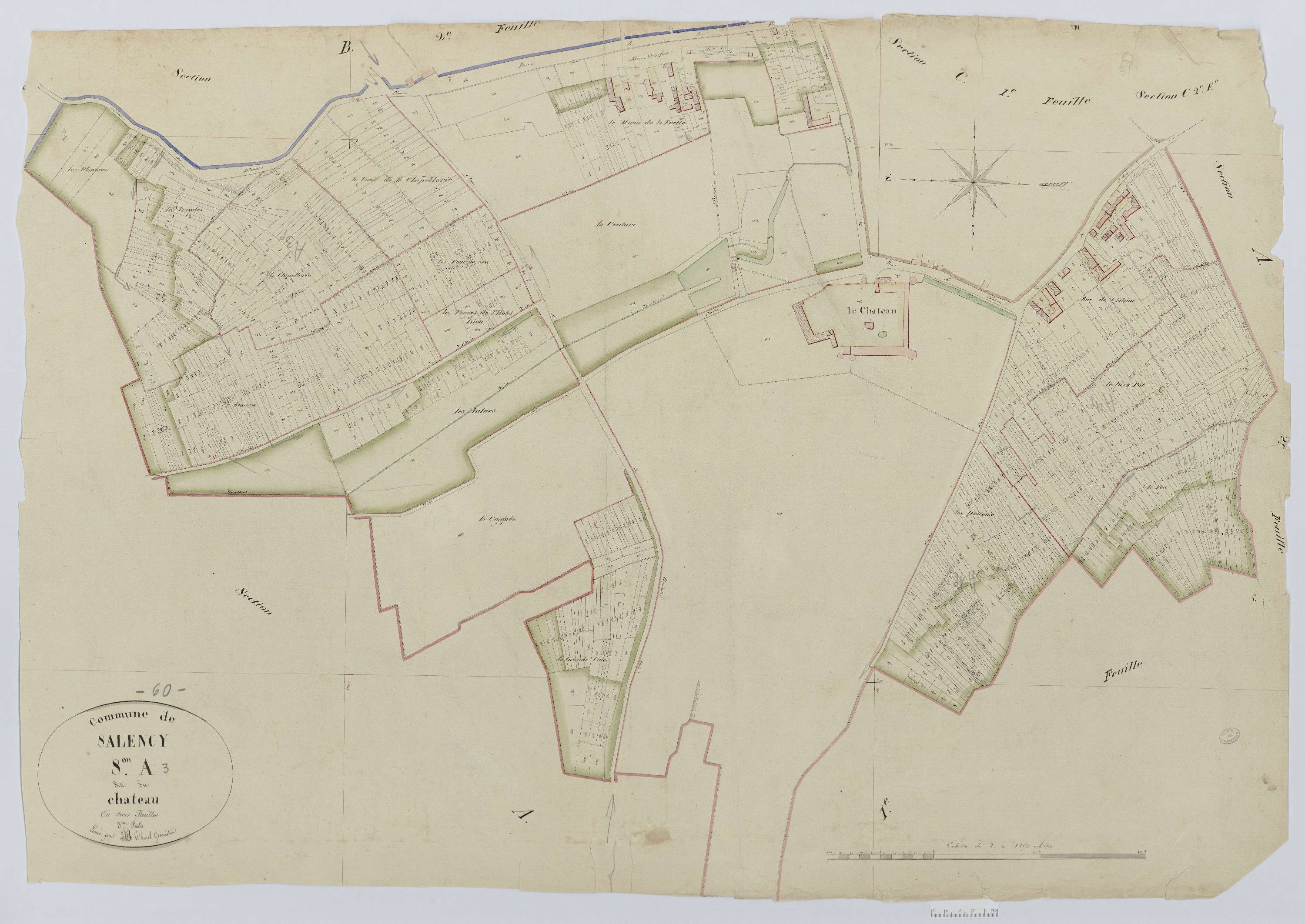 Salency - Cadastre napoléonien, section A3