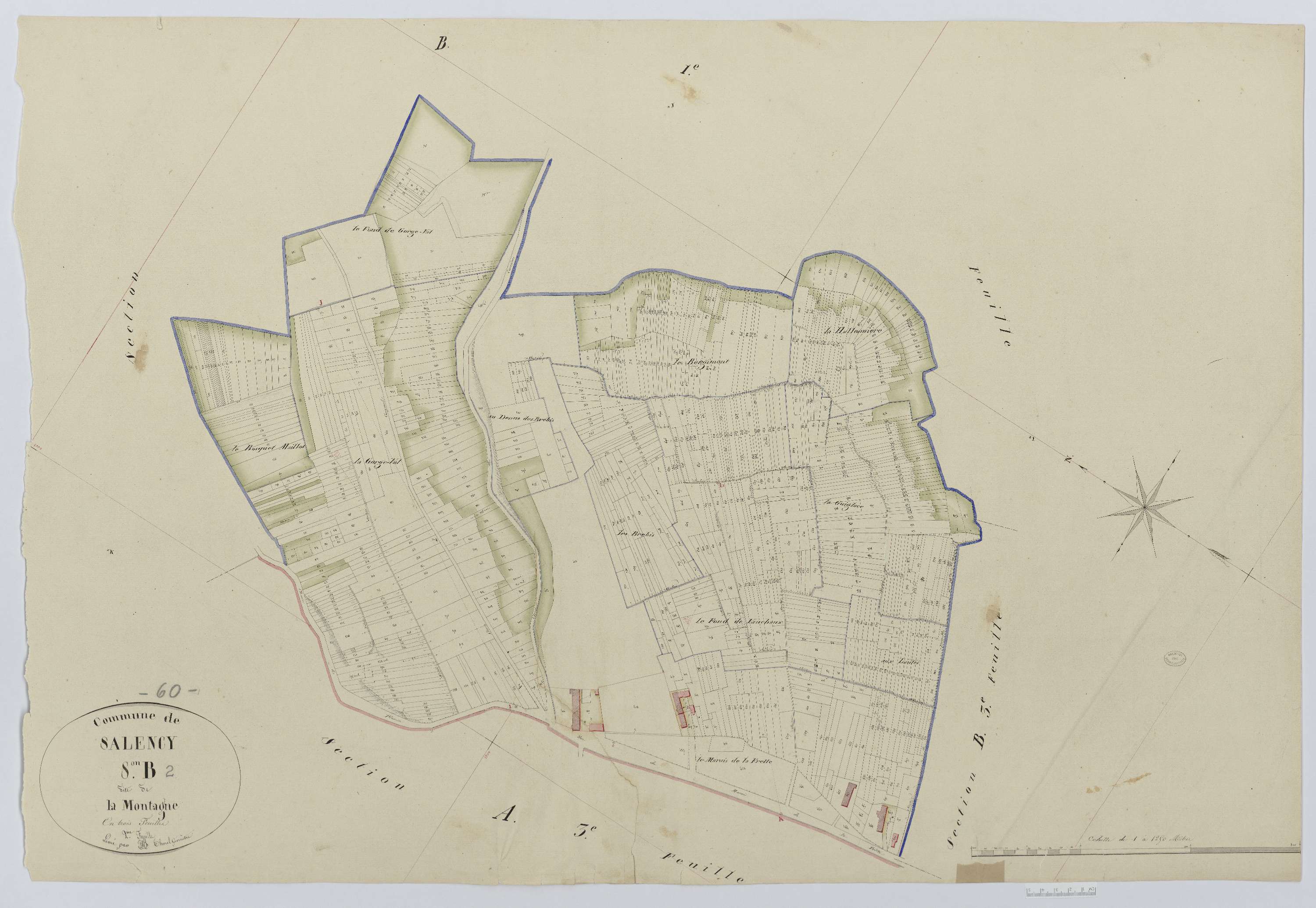 Salency - Cadastre napoléonien, section B2
