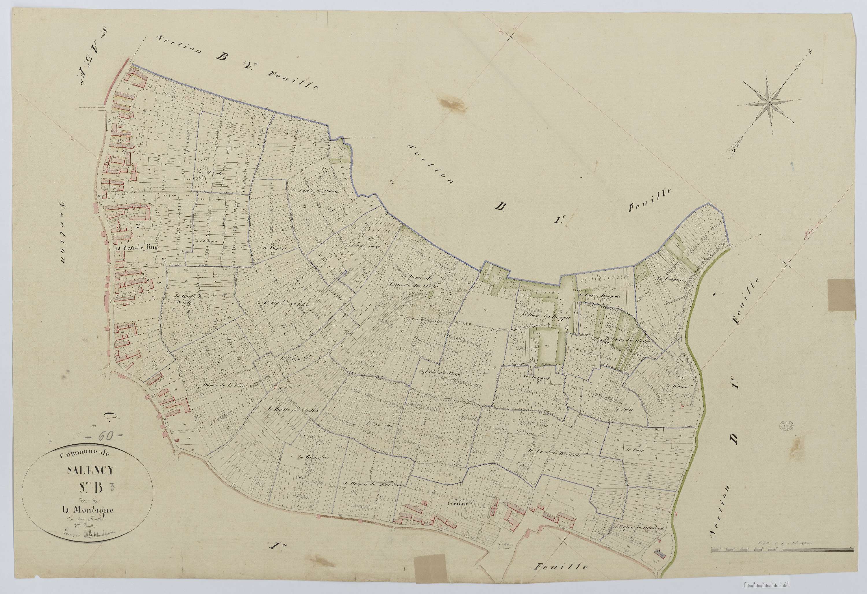 Salency - Cadastre napoléonien, section B3