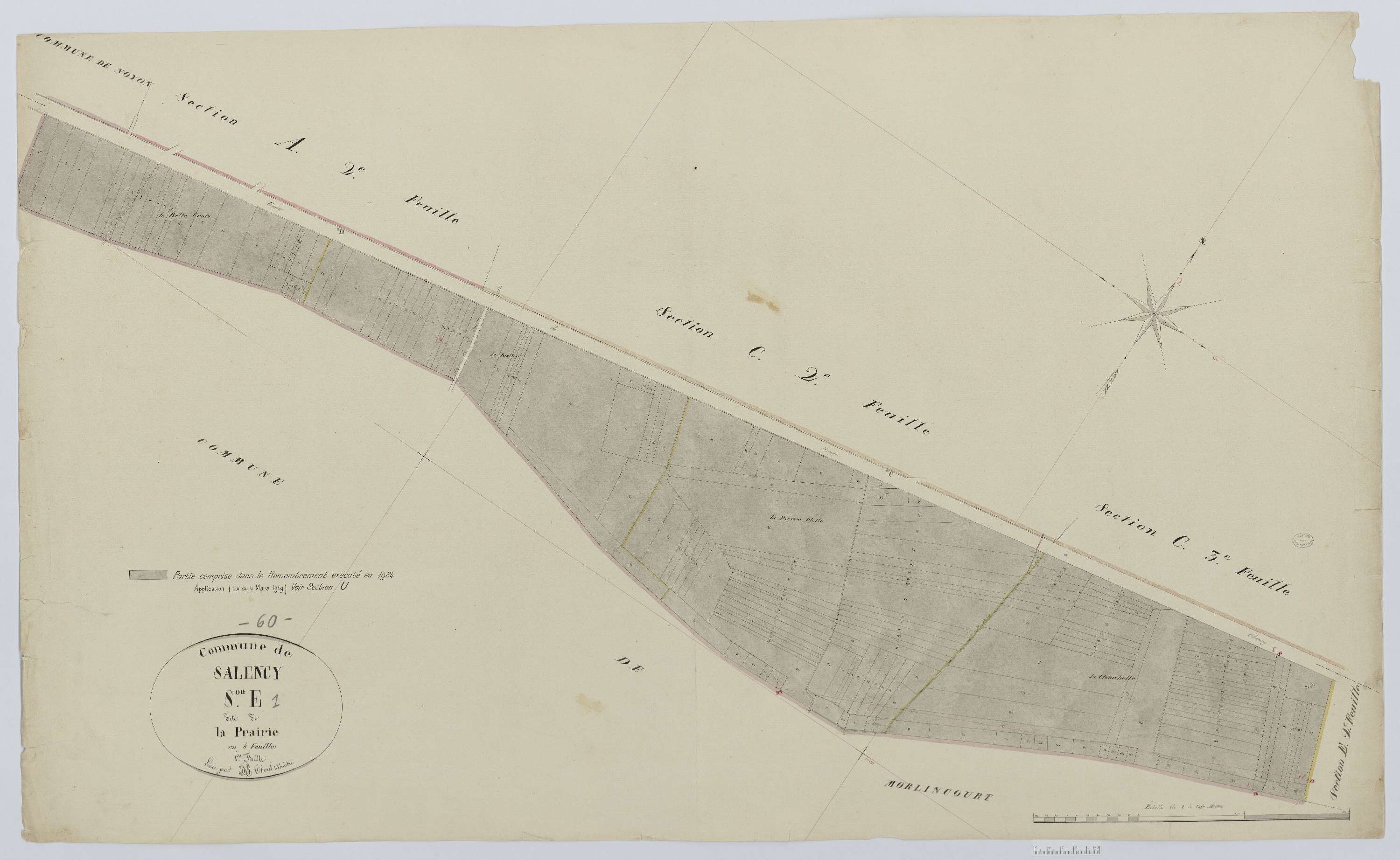 Salency - Cadastre napoléonien, section E1