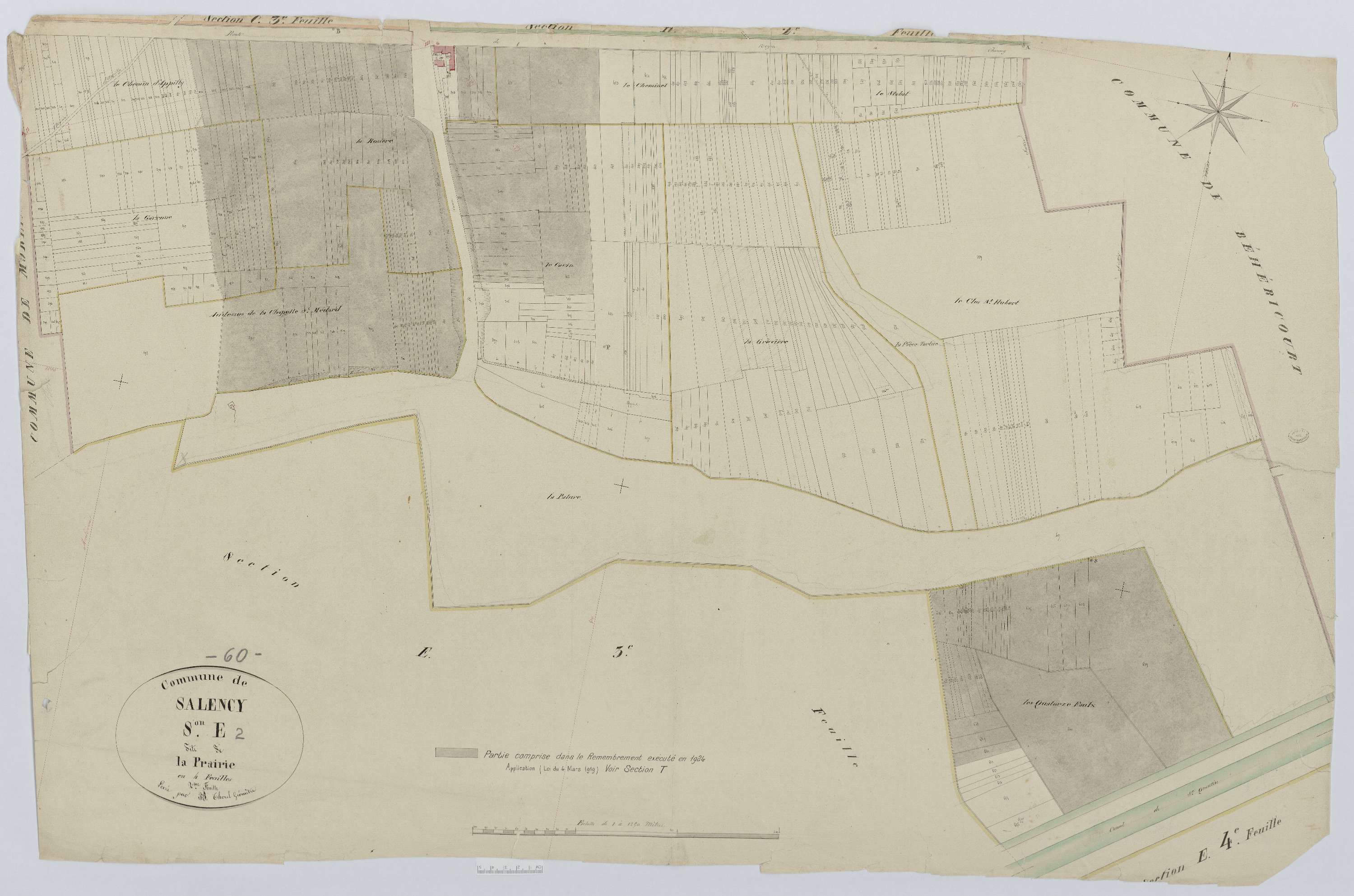 Salency - Cadastre napoléonien, section E2