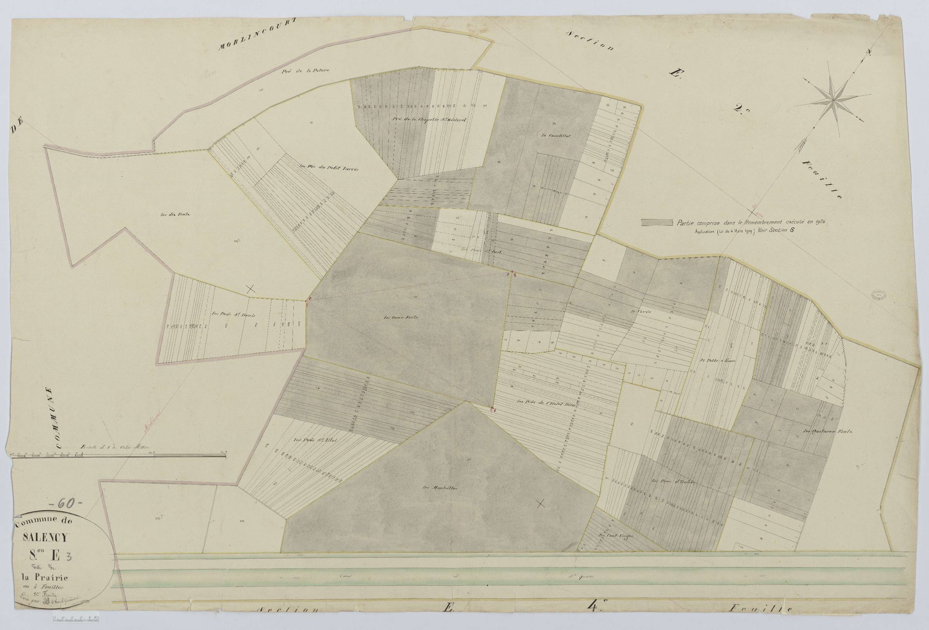 Salency - Cadastre napoléonien, section E3