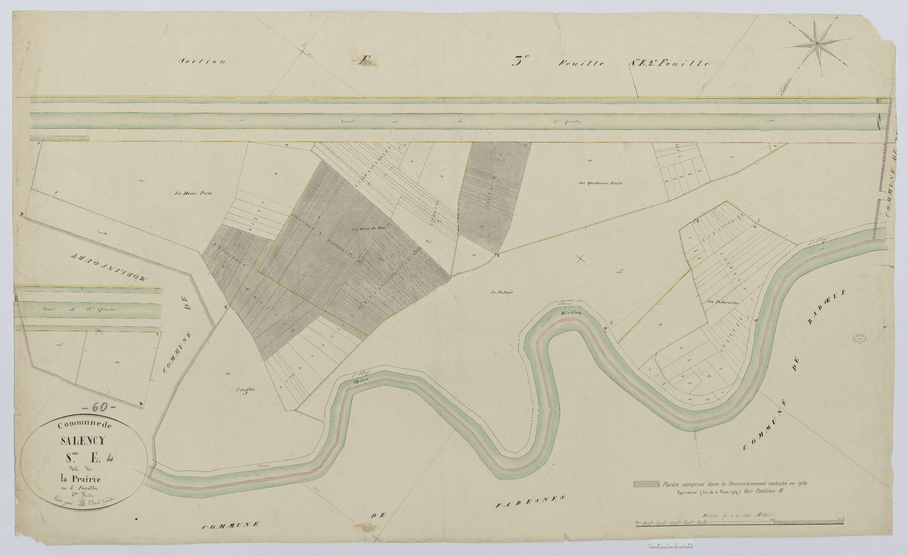 Salency - Cadastre napoléonien, section E4