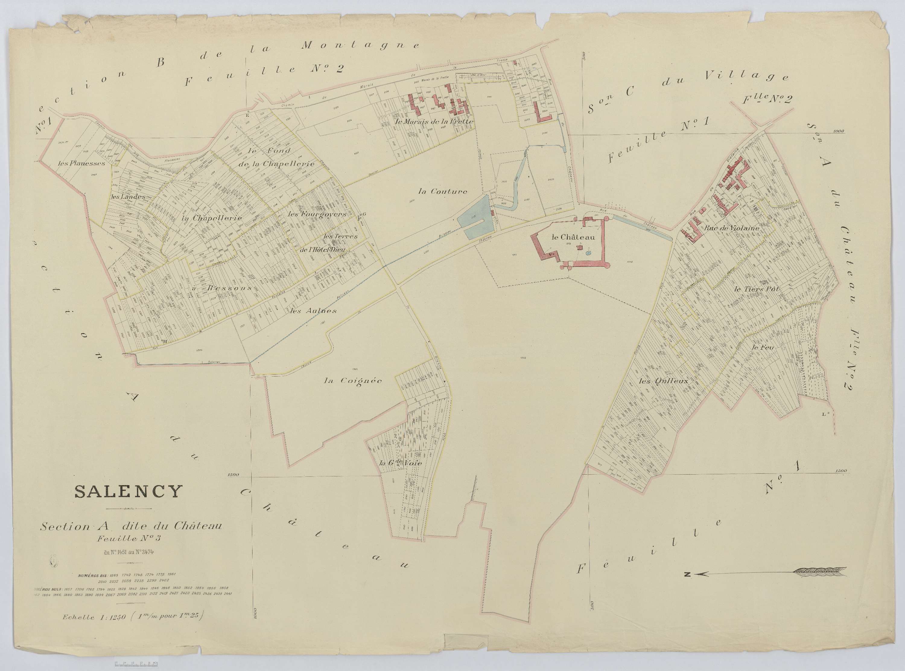 Salency - Cadastre napoléonien (copie), section A3