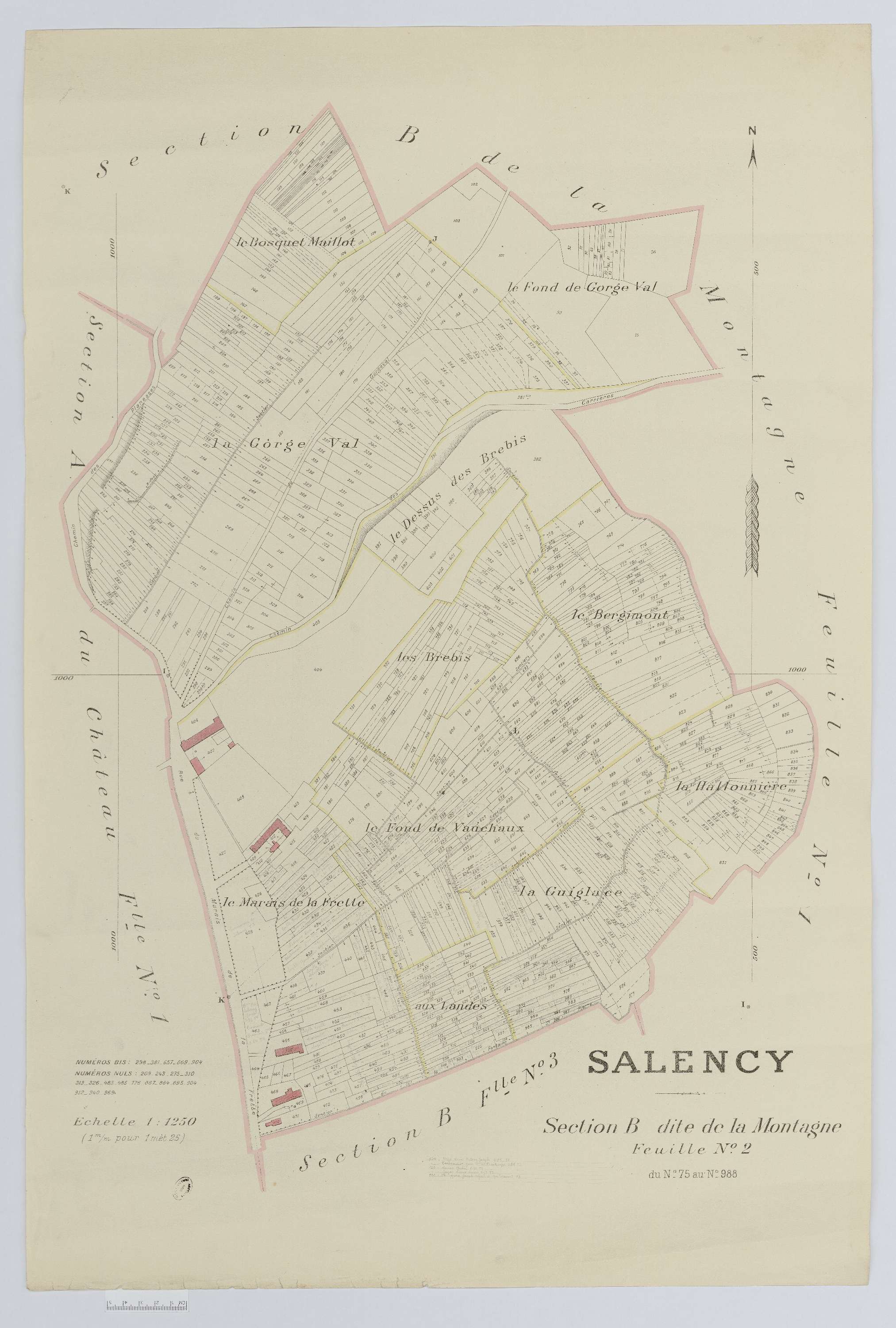 Salency - Cadastre napoléonien (copie), section B2