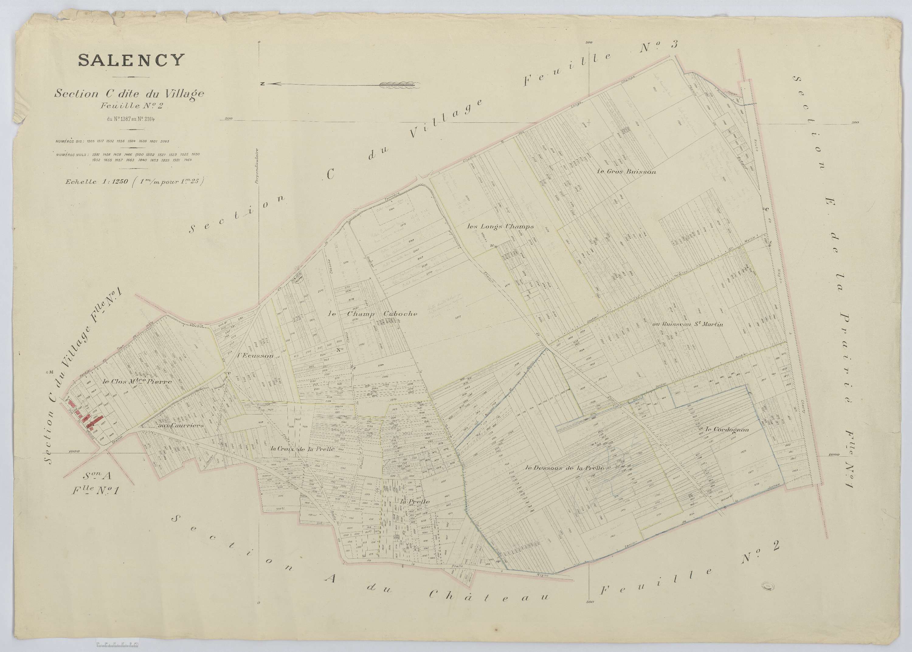 Salency - Cadastre napoléonien (copie), section C2