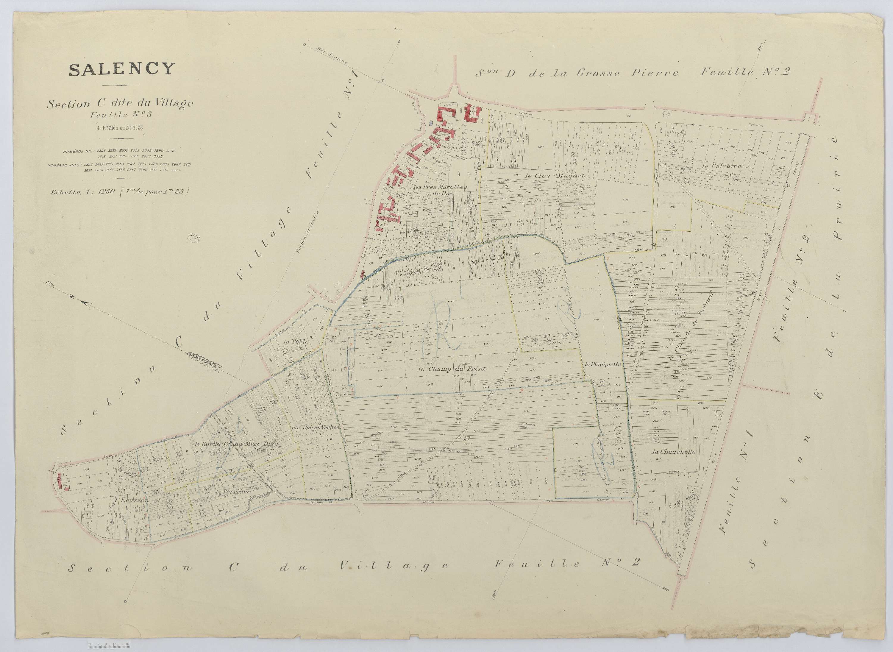 Salency - Cadastre napoléonien (copie), section C3