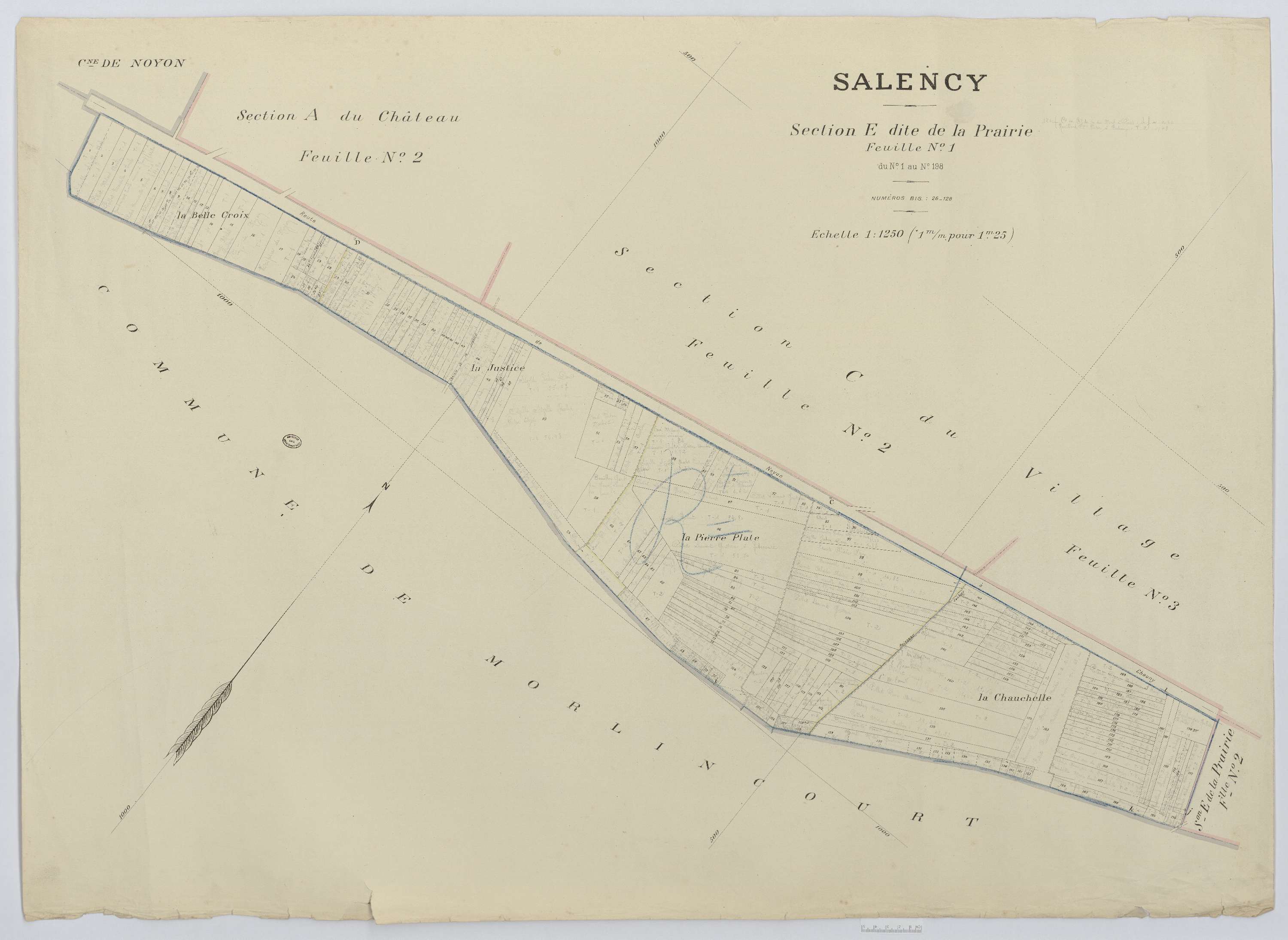 Salency - Cadastre napoléonien (copie), section E1