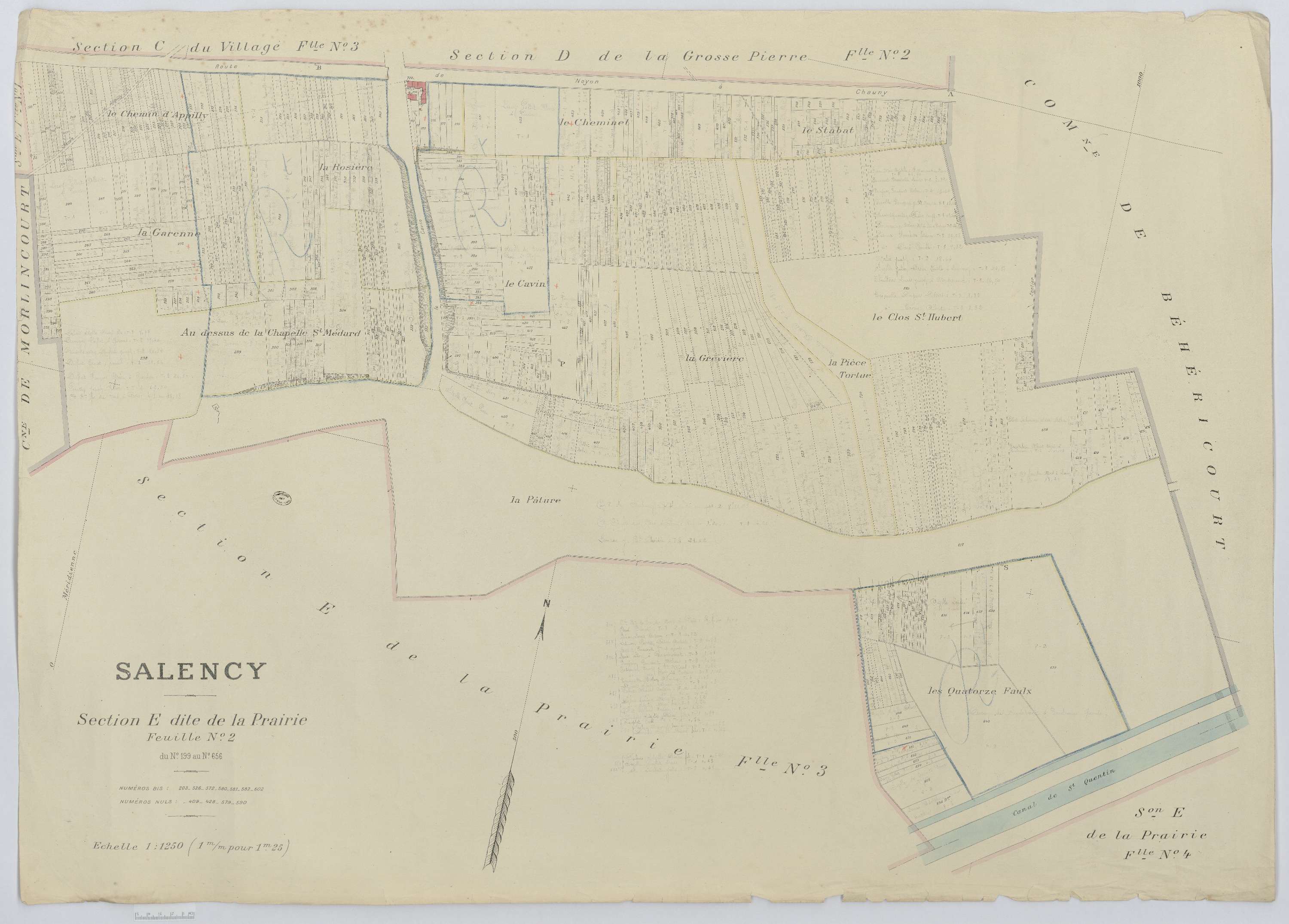 Salency - Cadastre napoléonien (copie), section E2