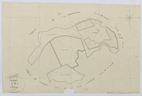Salency - Cadastre napoléonien, section B1