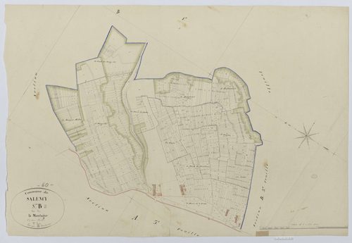Salency - Cadastre napoléonien, section B2