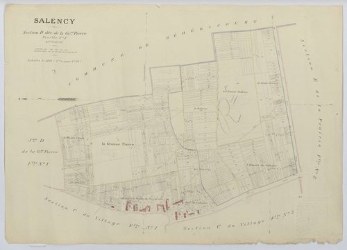 Salency - Cadastre napoléonien (copie), section D2