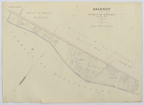 Salency - Cadastre napoléonien (copie), section E1