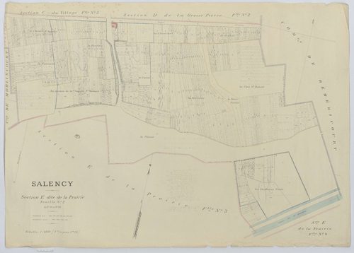 Salency - Cadastre napoléonien (copie), section E2