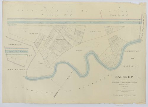 Salency - Cadastre napoléonien (copie), section E4