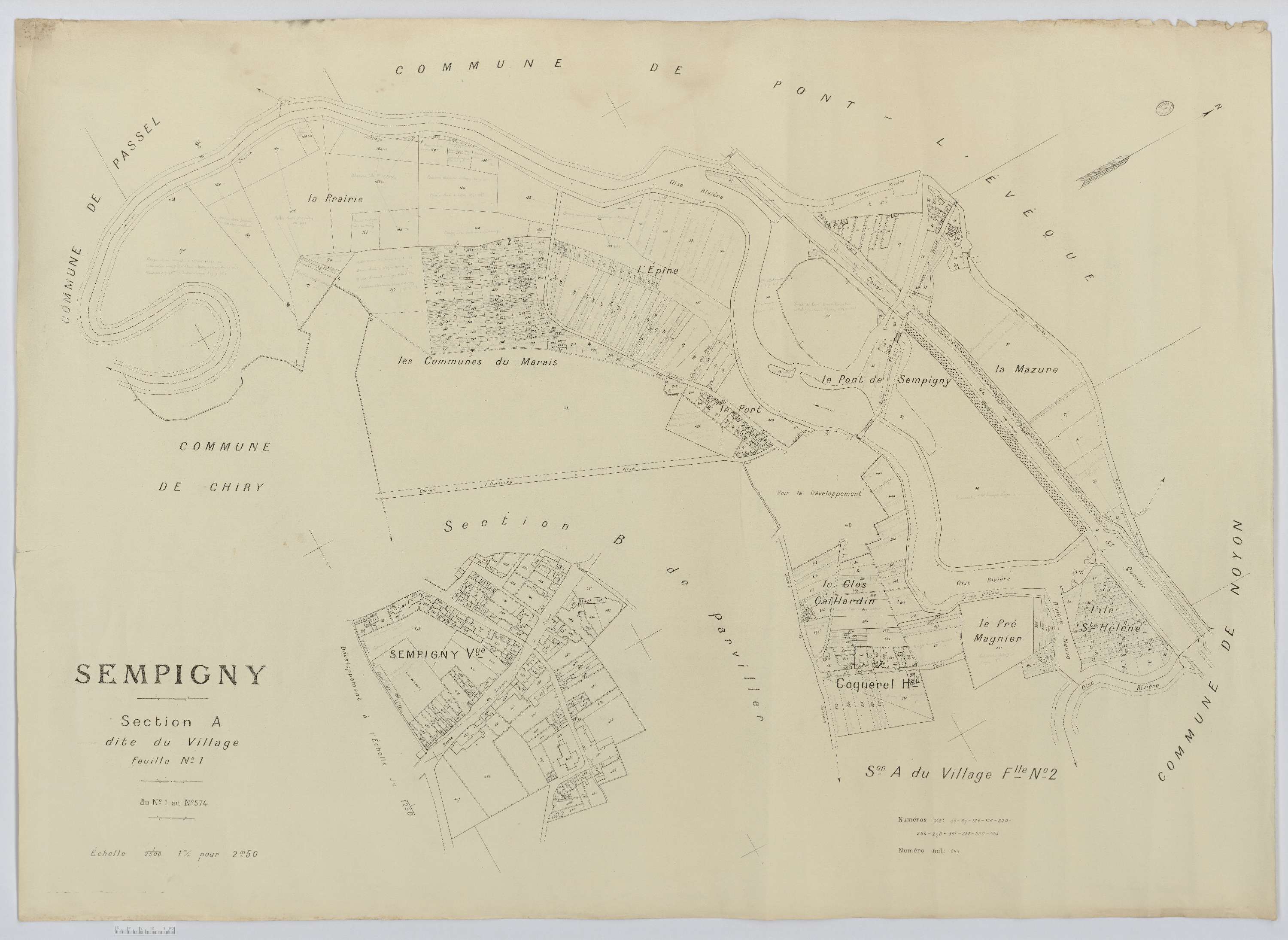 Sempigny - Cadastre napoléonien (copie), section A1