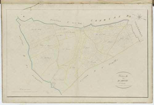 Senantes - Cadastre napoléonien, section D1