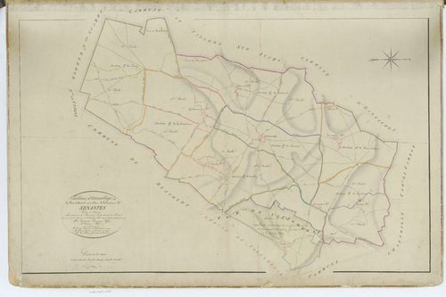 Senantes - Cadastre napoléonien, tableau d'assemblage