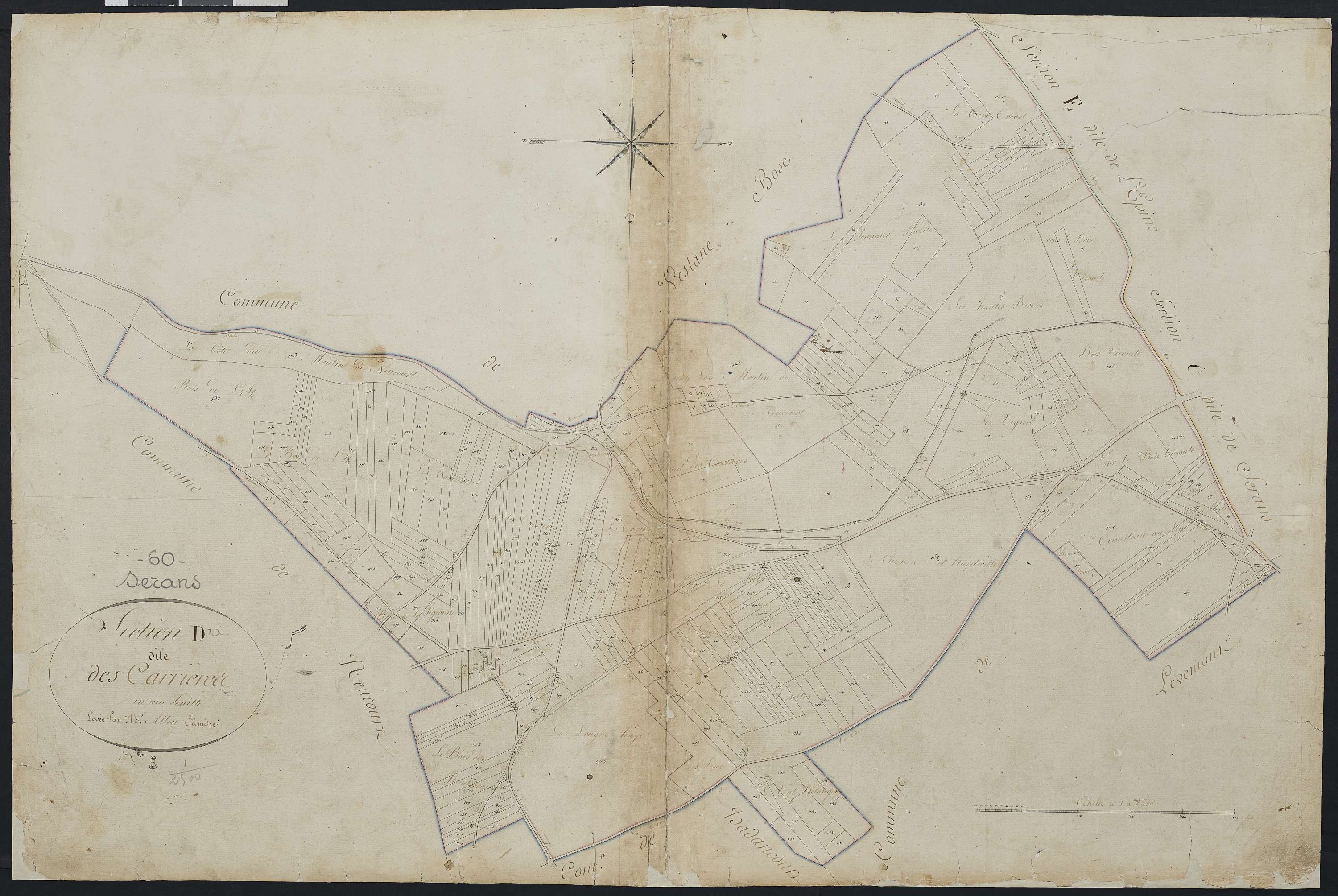 Serans - Cadastre napoléonien, section D
