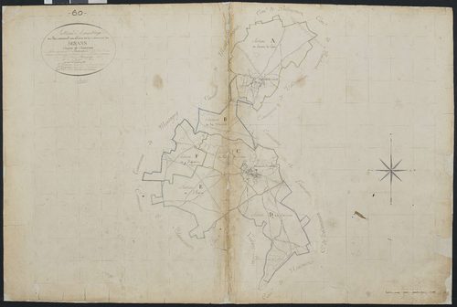 Serans - Cadastre napoléonien, tableau d'assemblage
