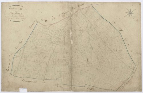 Silly-le-Long - Cadastre napoléonien, section E