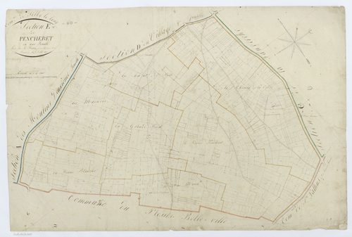Silly-le-Long - Cadastre napoléonien, section E, feuille unique