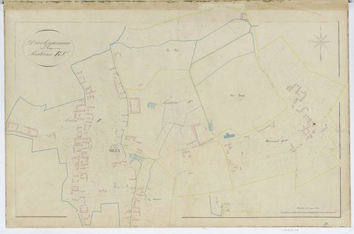 Silly-Tillard - Cadastre napoléonien, développement de deux polygonnes des sections B et C