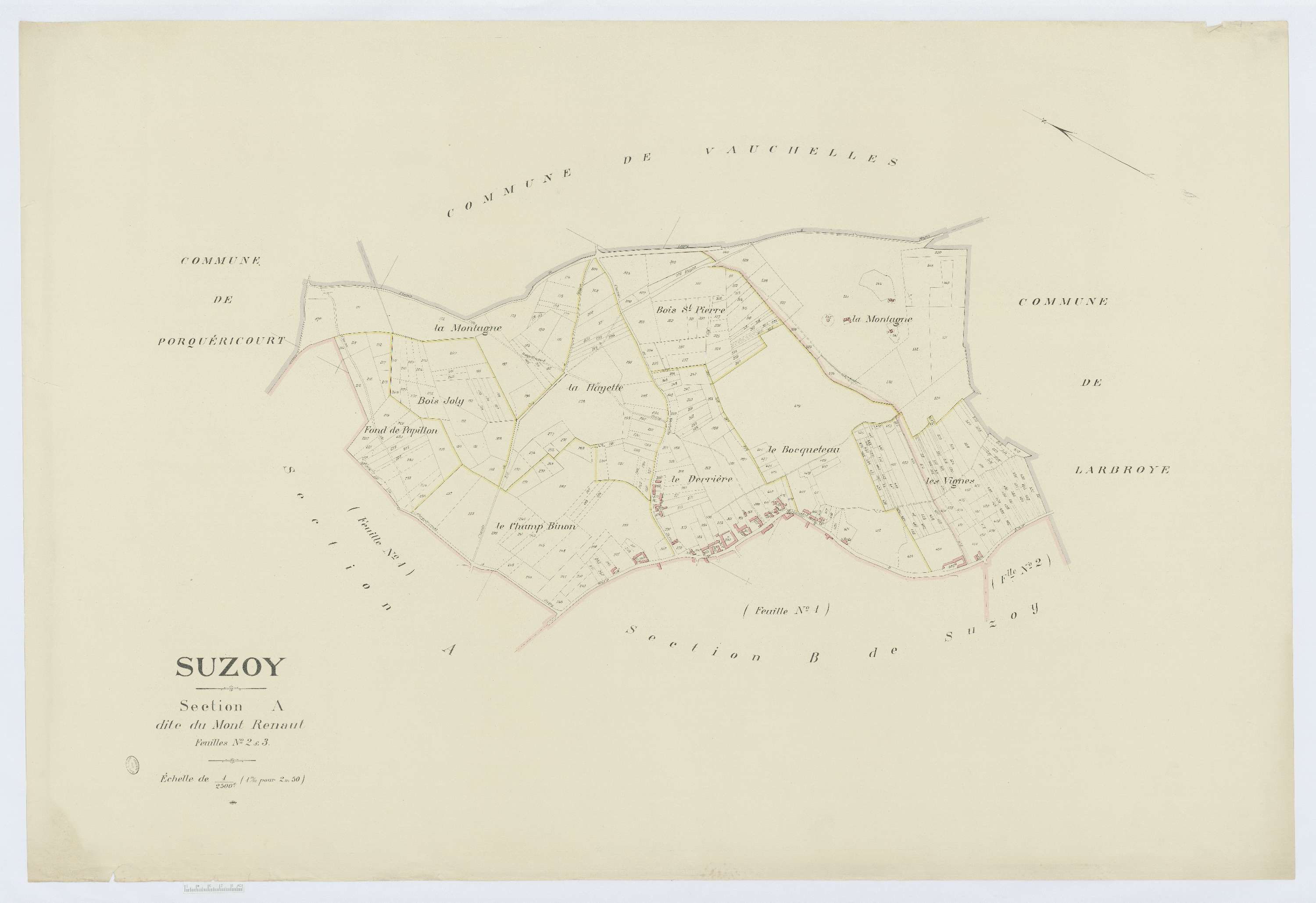 Suzoy - Cadastre napoléonien (copie), section A2 et A3