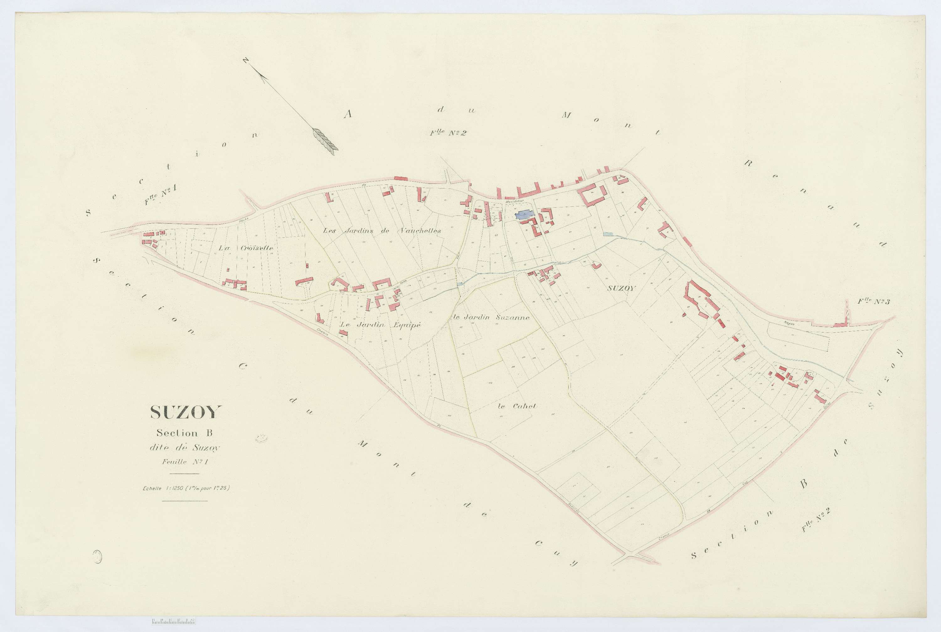 Suzoy - Cadastre napoléonien (copie), section B1