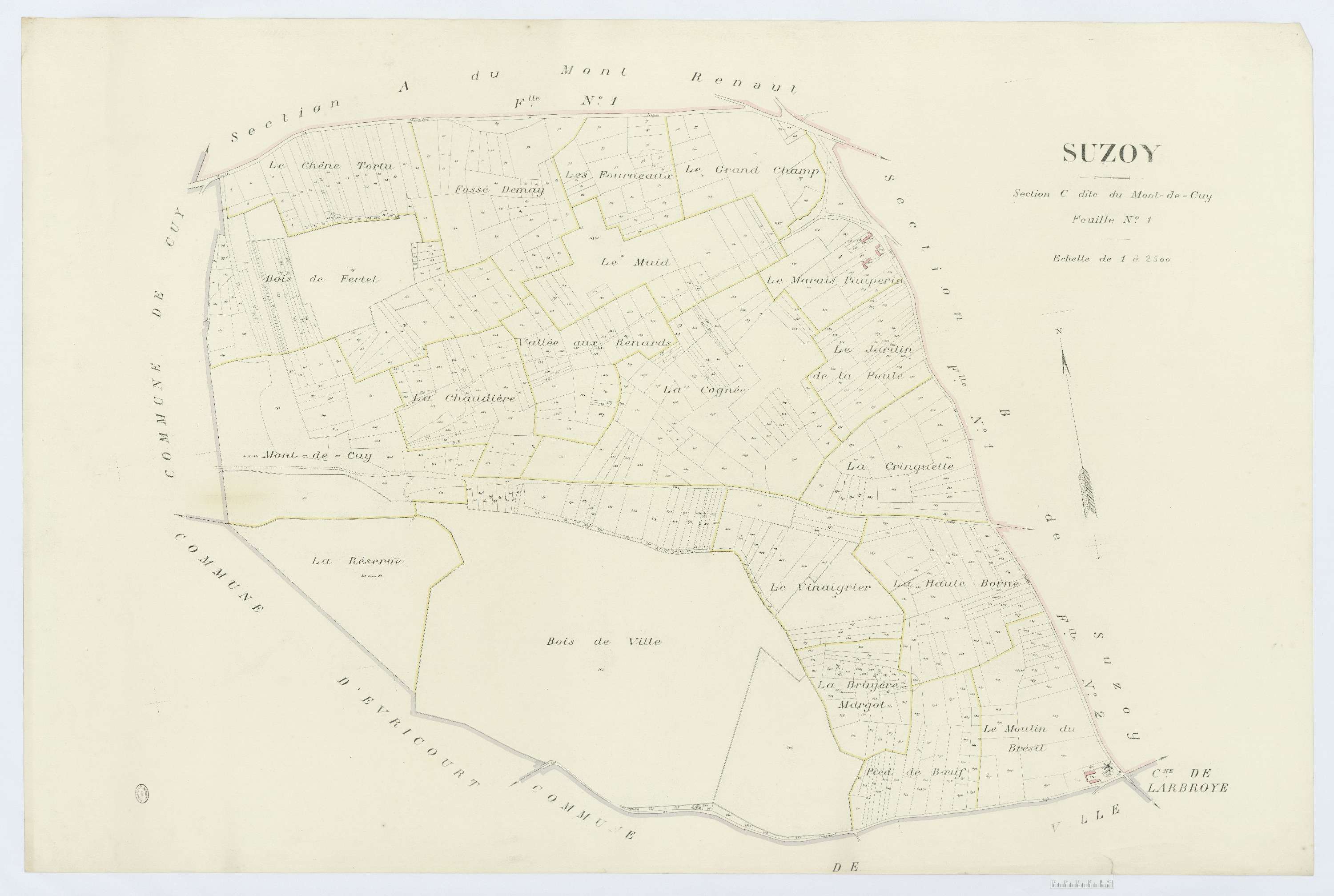 Suzoy - Cadastre napoléonien (copie), section C1