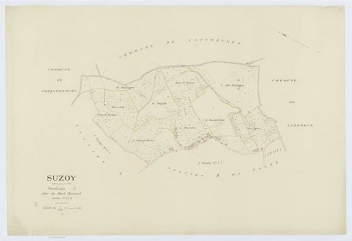 Suzoy - Cadastre napoléonien (copie), section A2 et A3
