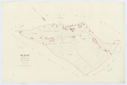 Suzoy - Cadastre napoléonien (copie), section B1