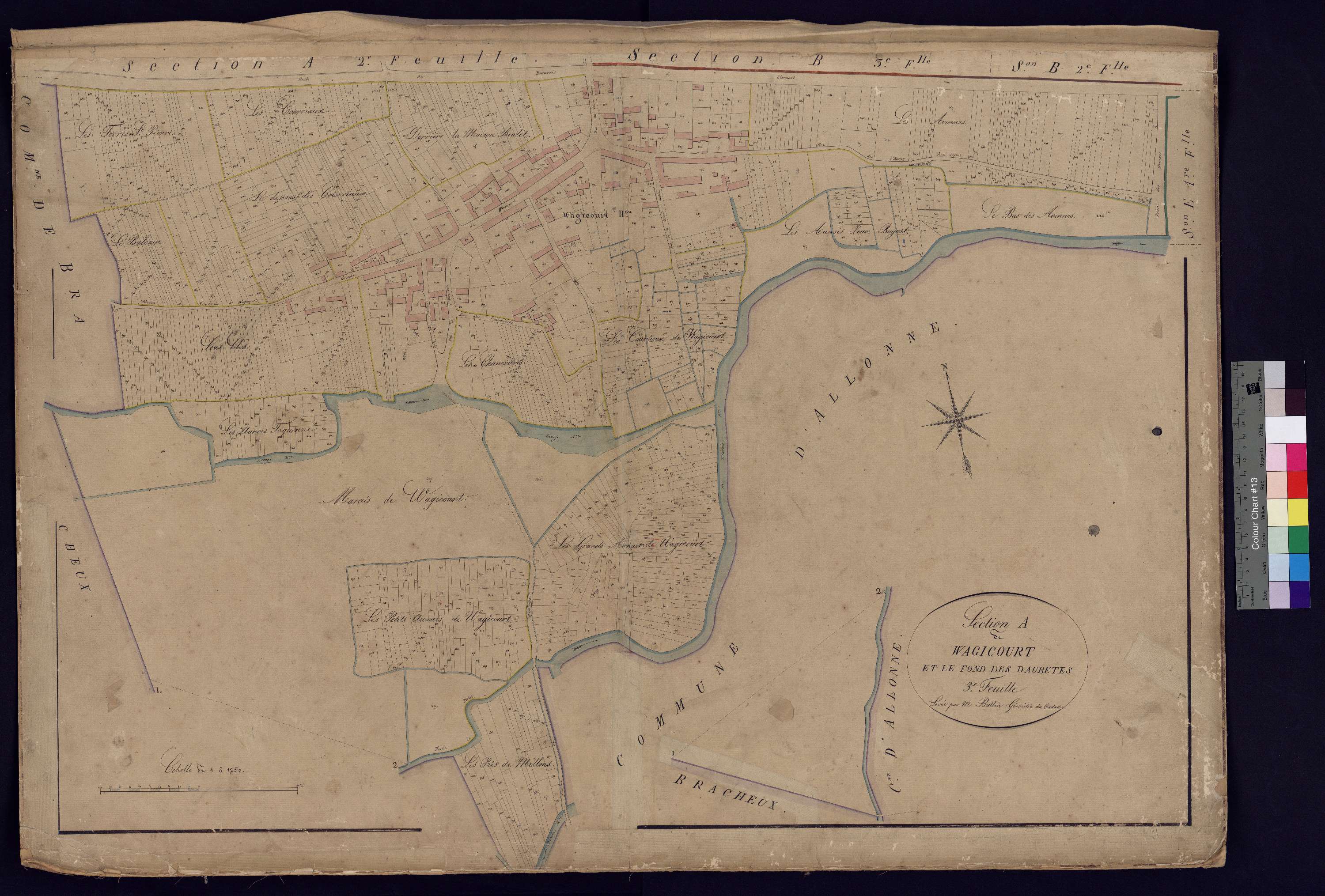 Therdonne - Cadastre napoléonien, section A3