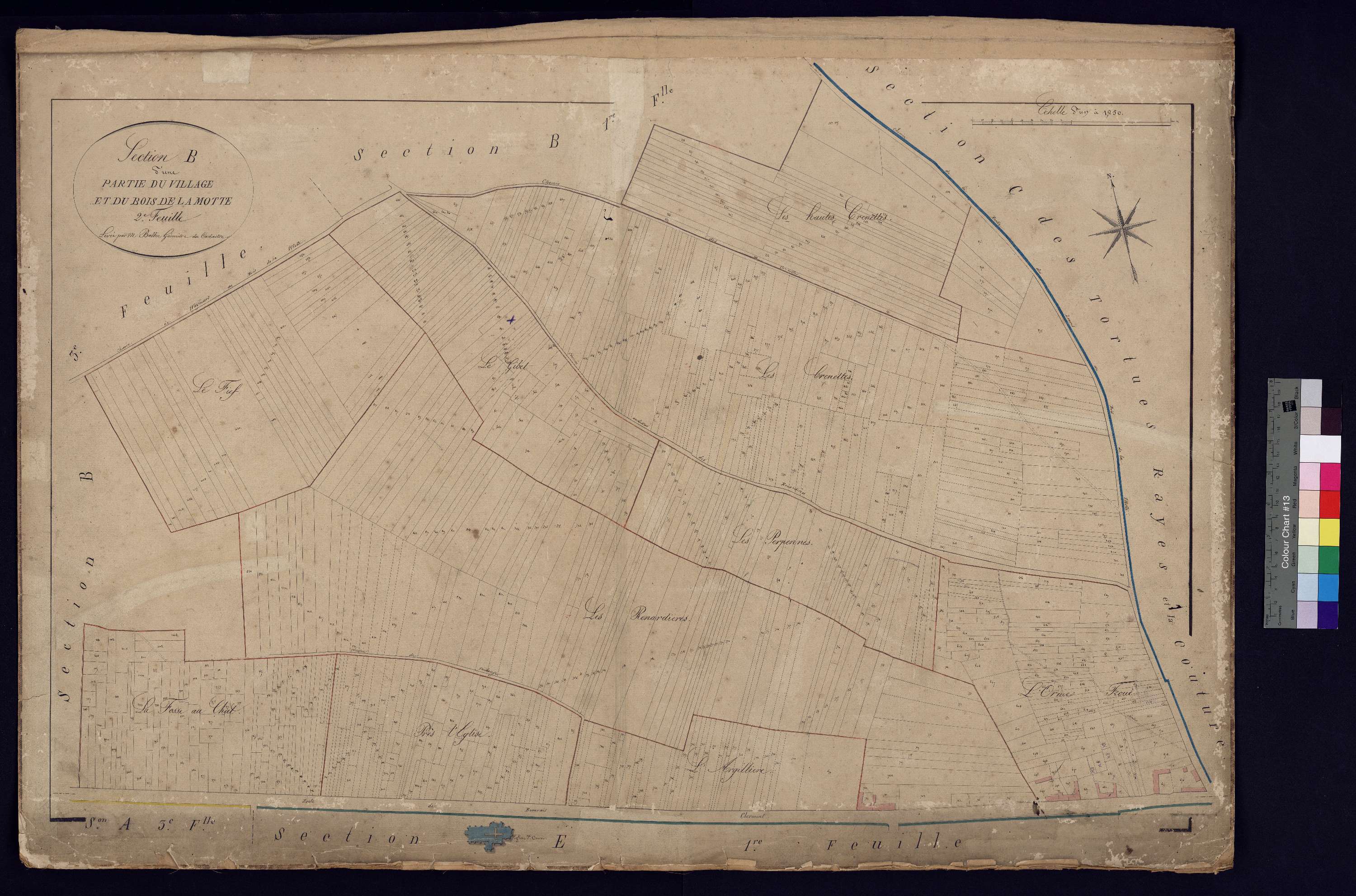 Therdonne - Cadastre napoléonien, section B2