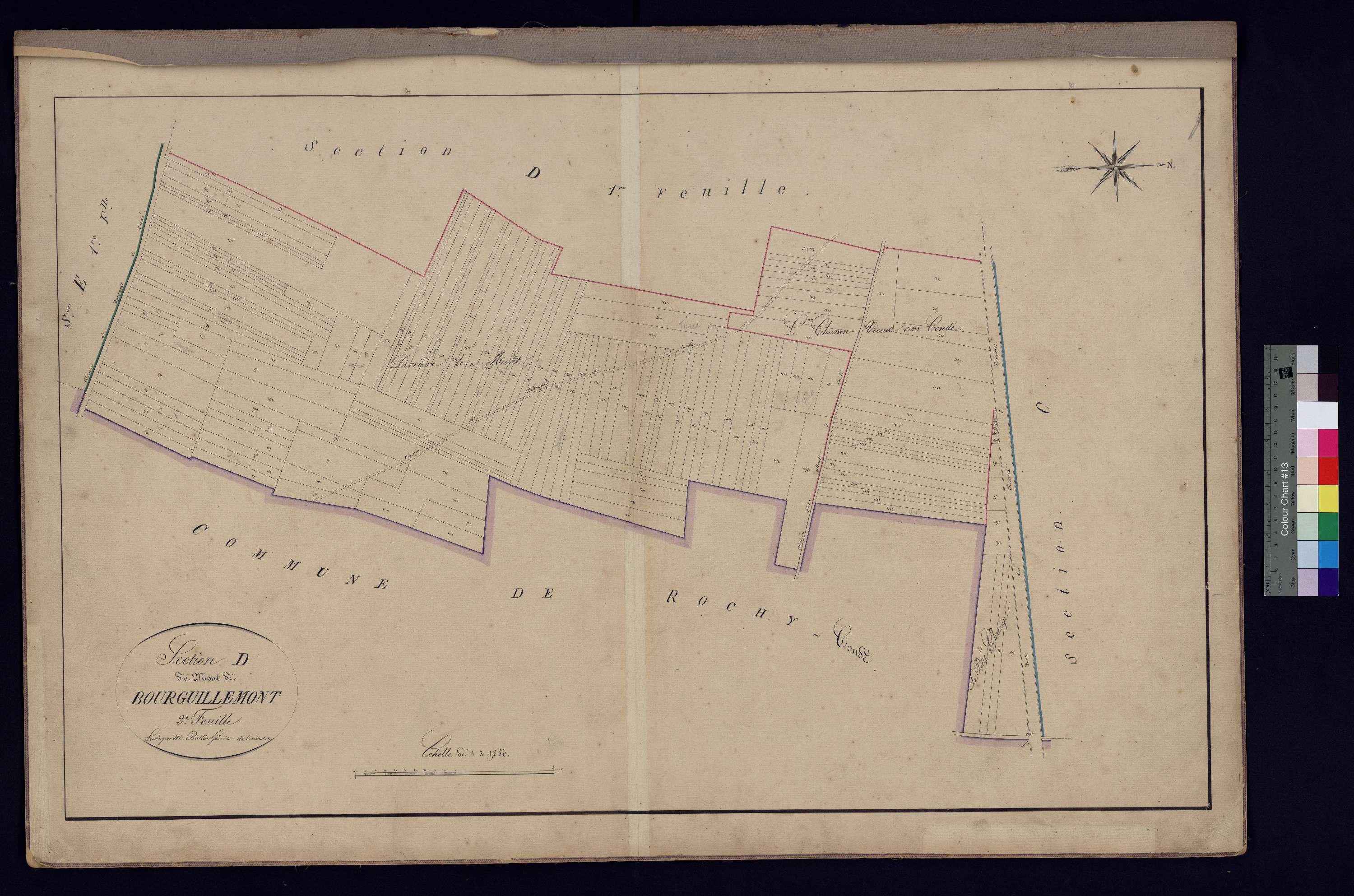 Therdonne - Cadastre napoléonien, section D2