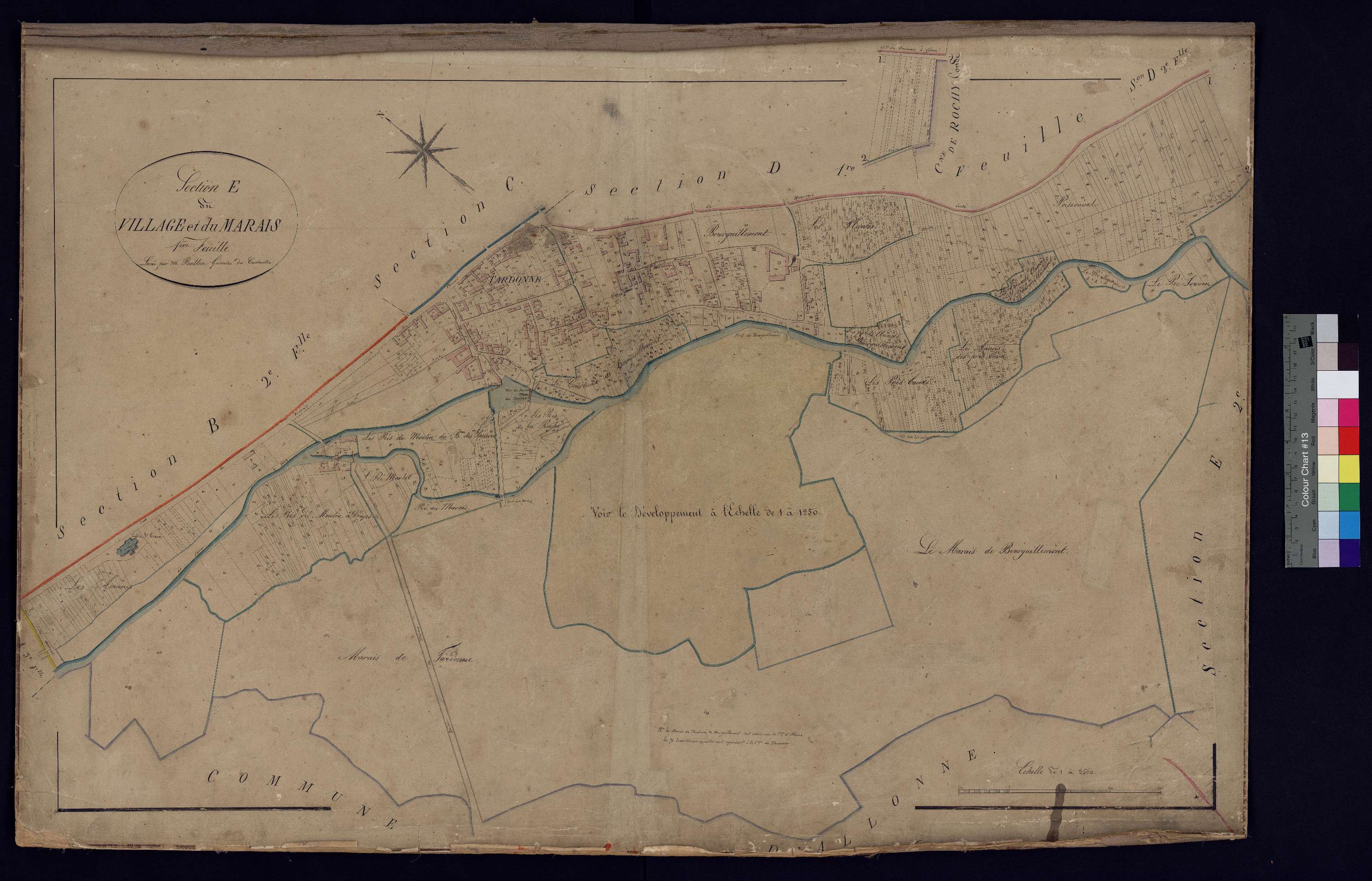 Therdonne - Cadastre napoléonien, section E1