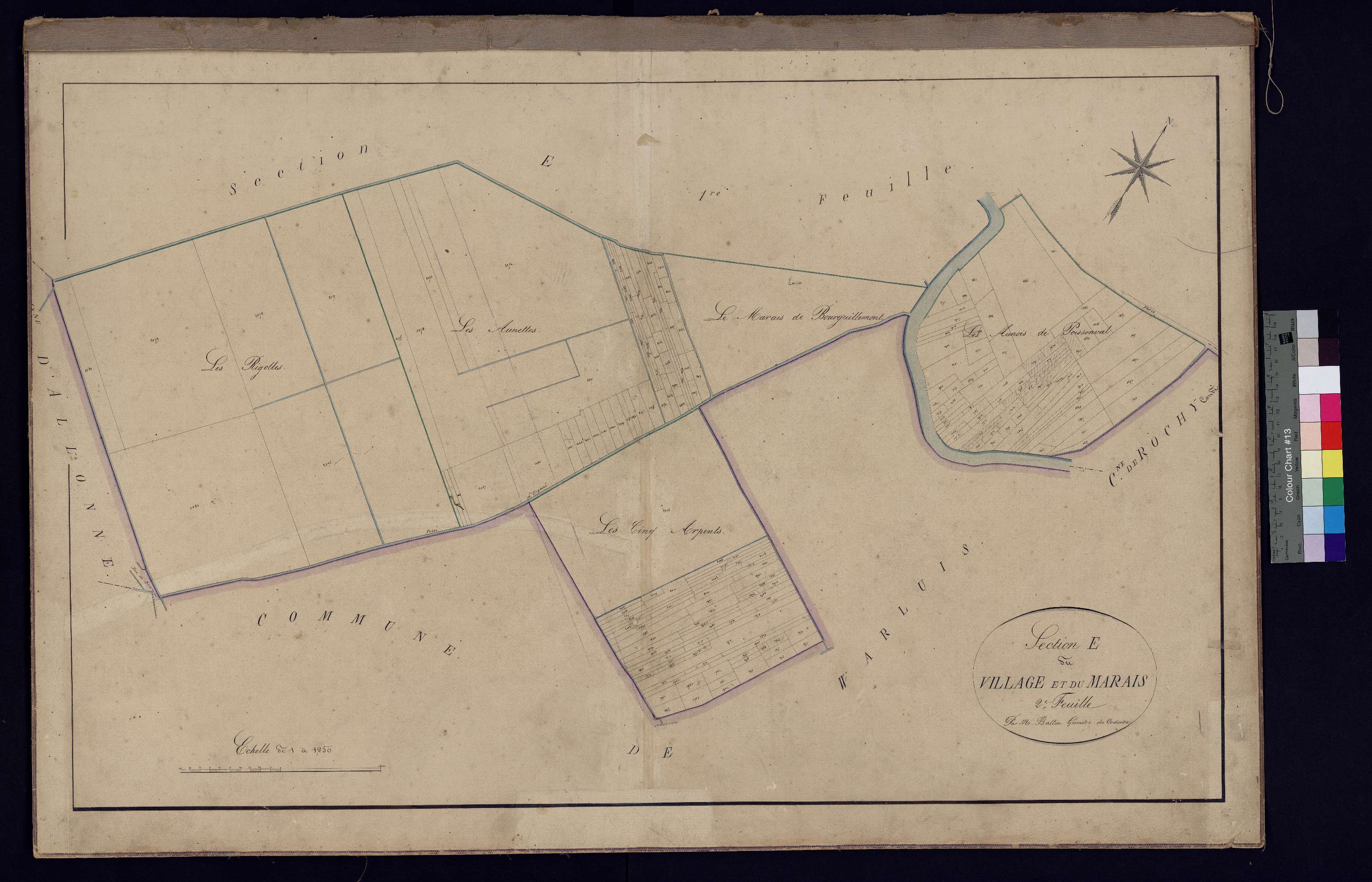 Therdonne - Cadastre napoléonien, section E2