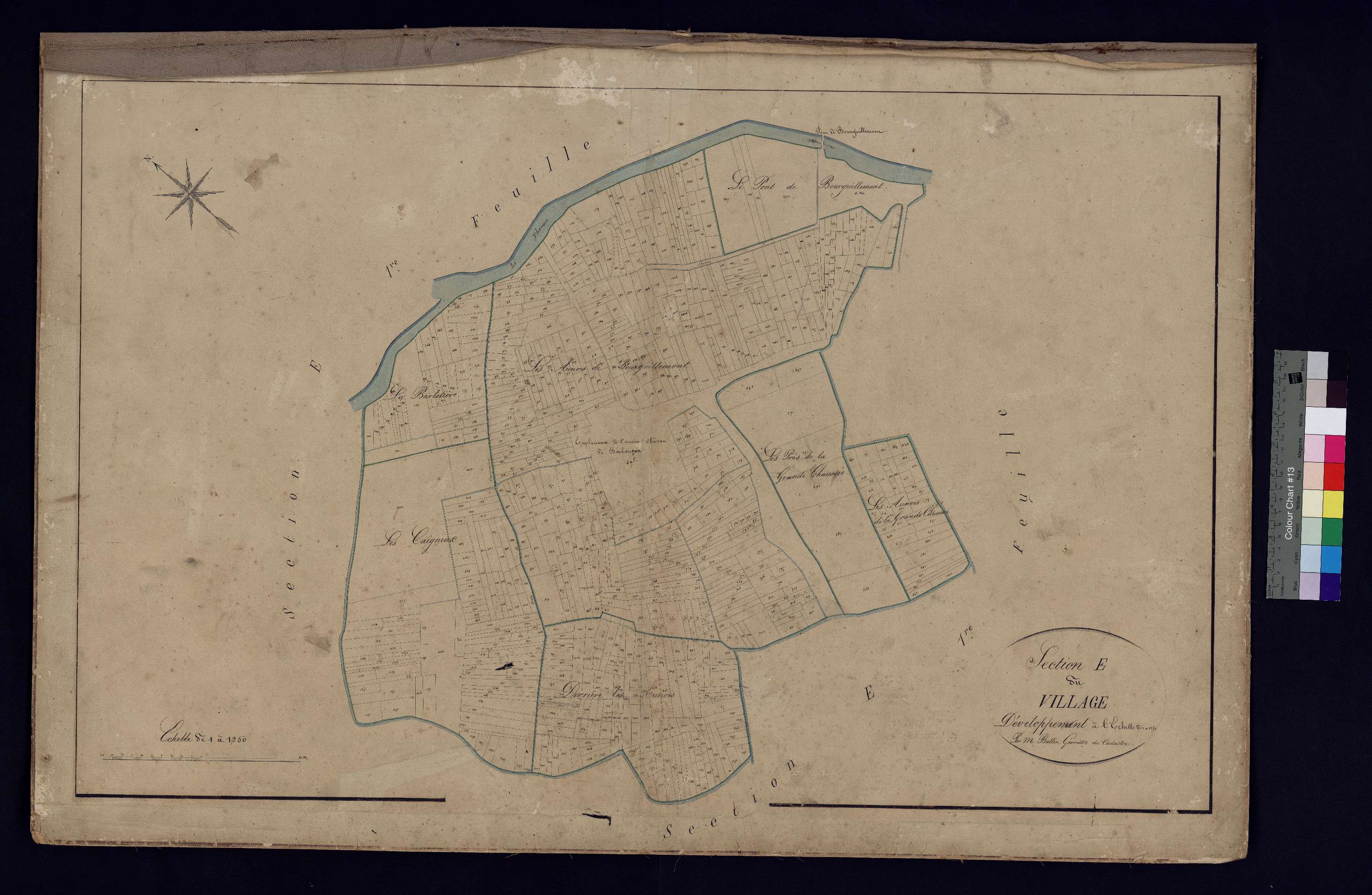 Therdonne - Cadastre napoléonien, section E1, développement
