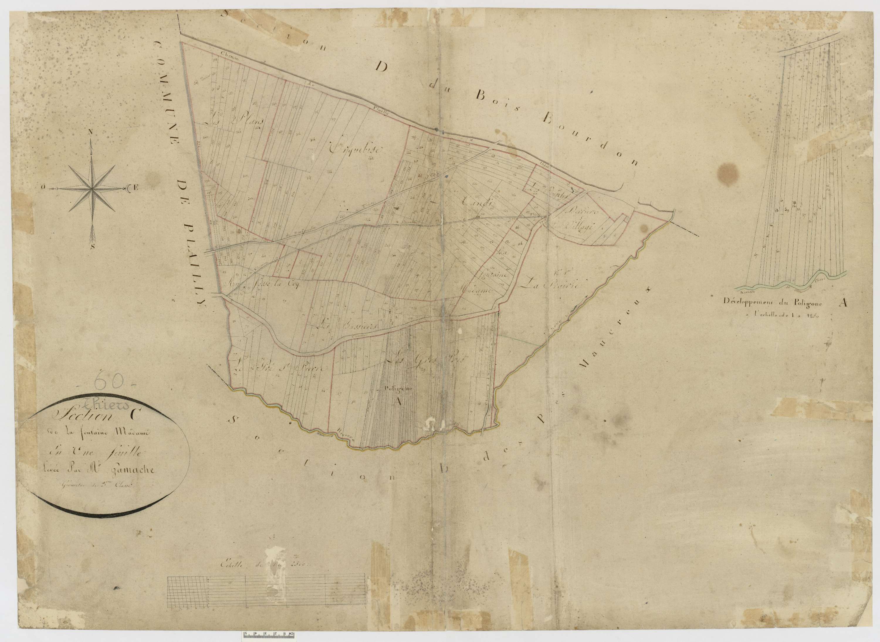 Thiers-sur-Thève - Cadastre napoléonien, section C