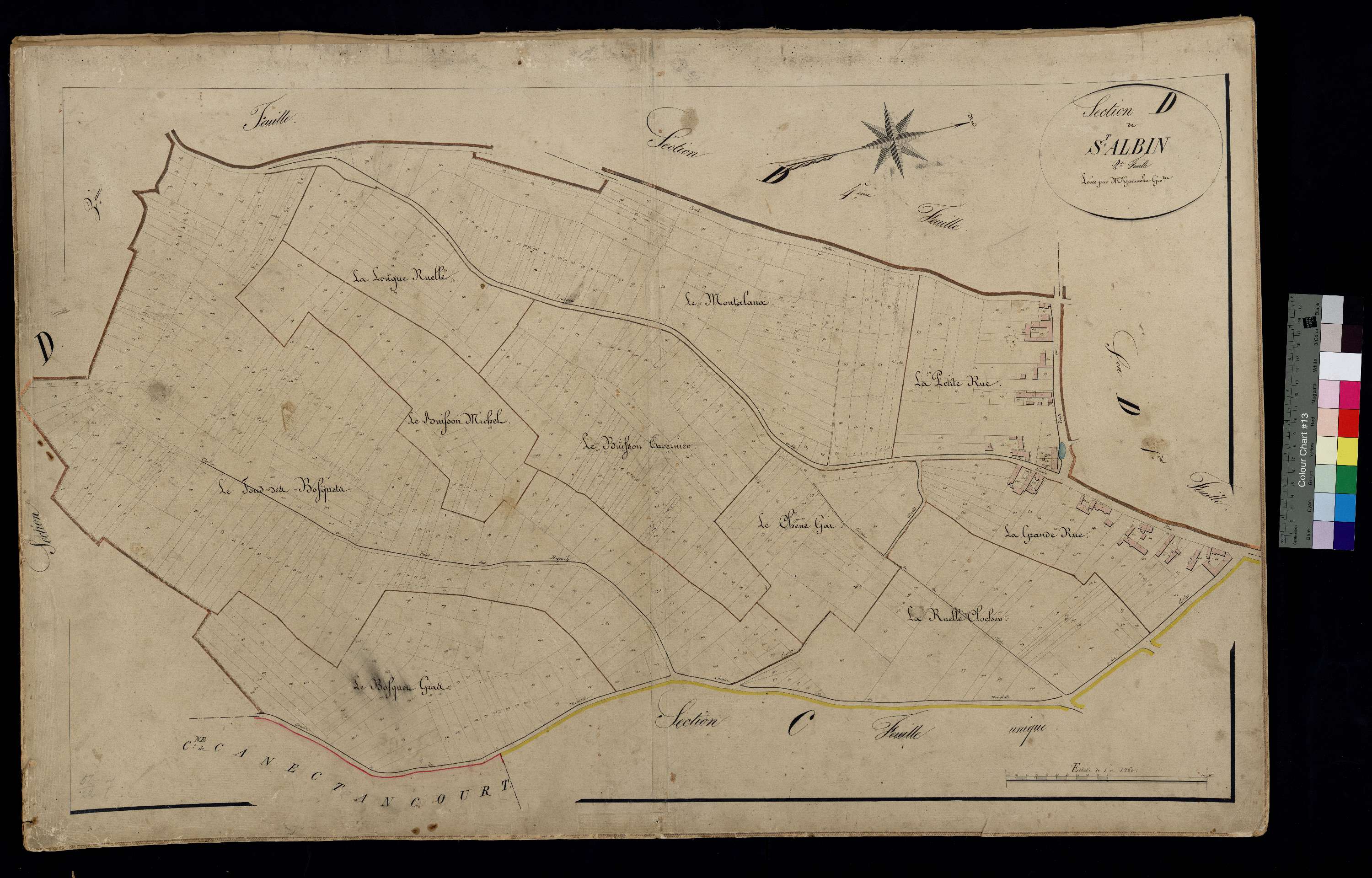 Thiescourt - Cadastre napoléonien, section D2