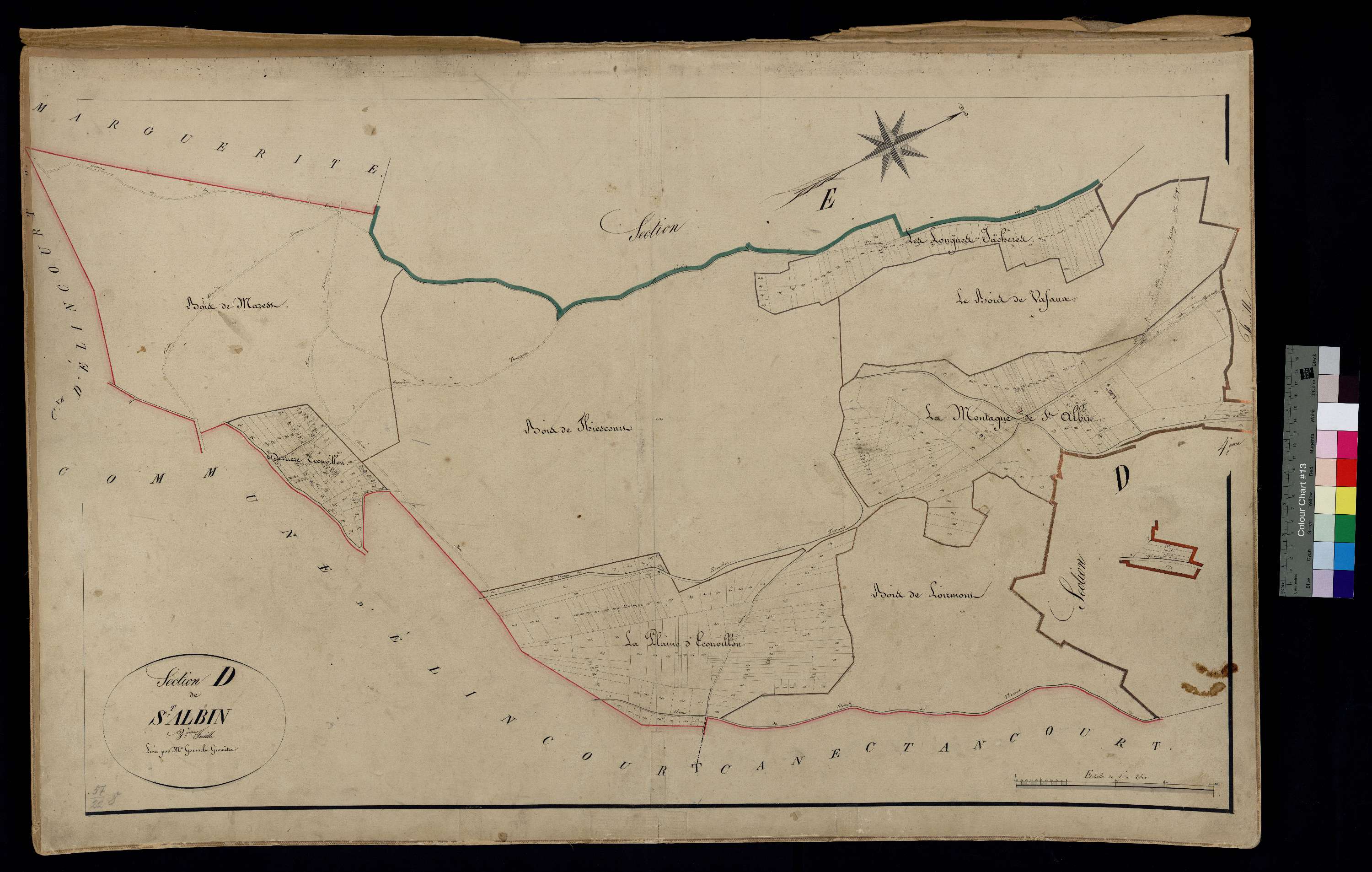 Thiescourt - Cadastre napoléonien, section D3