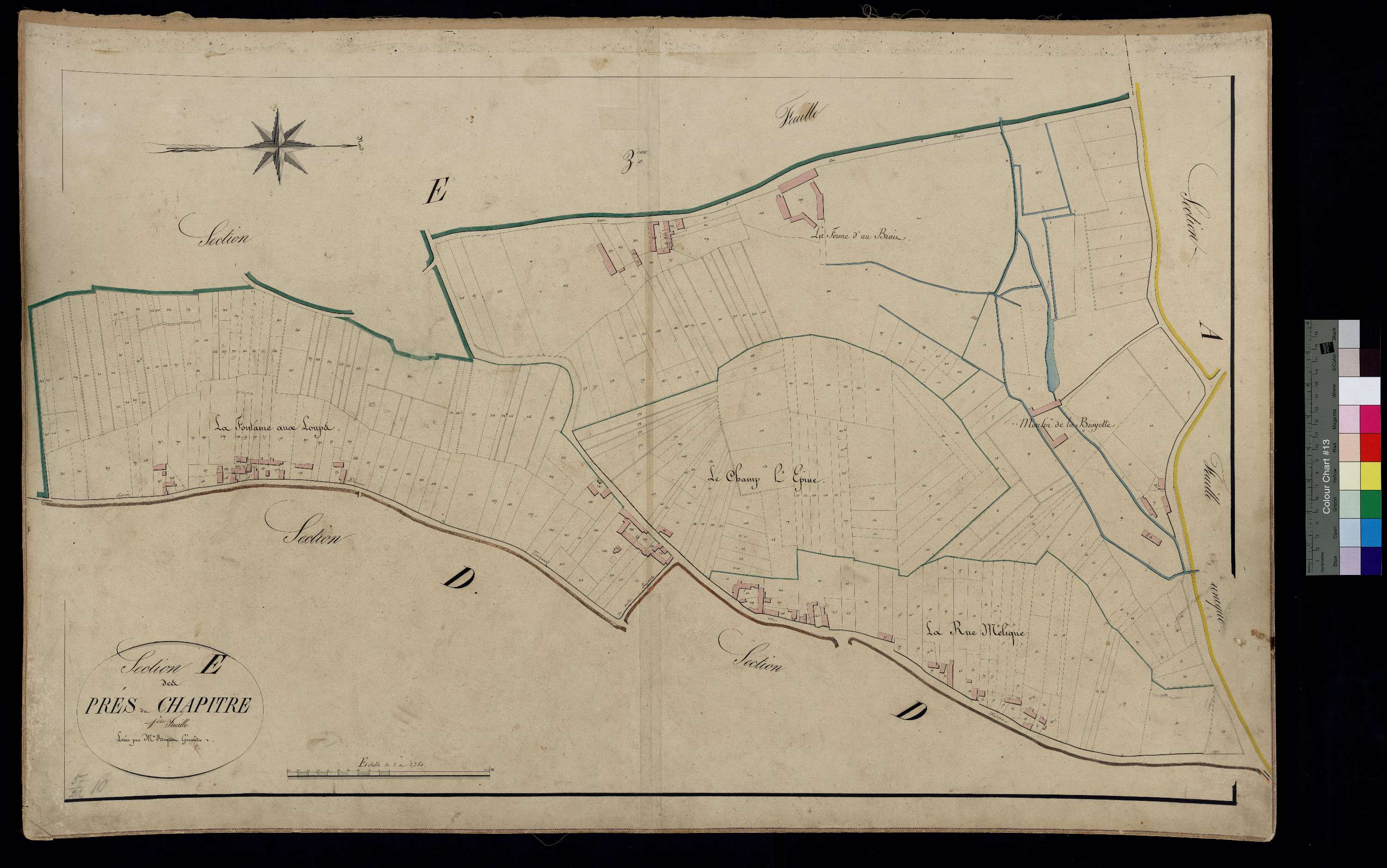 Thiescourt - Cadastre napoléonien, section E1