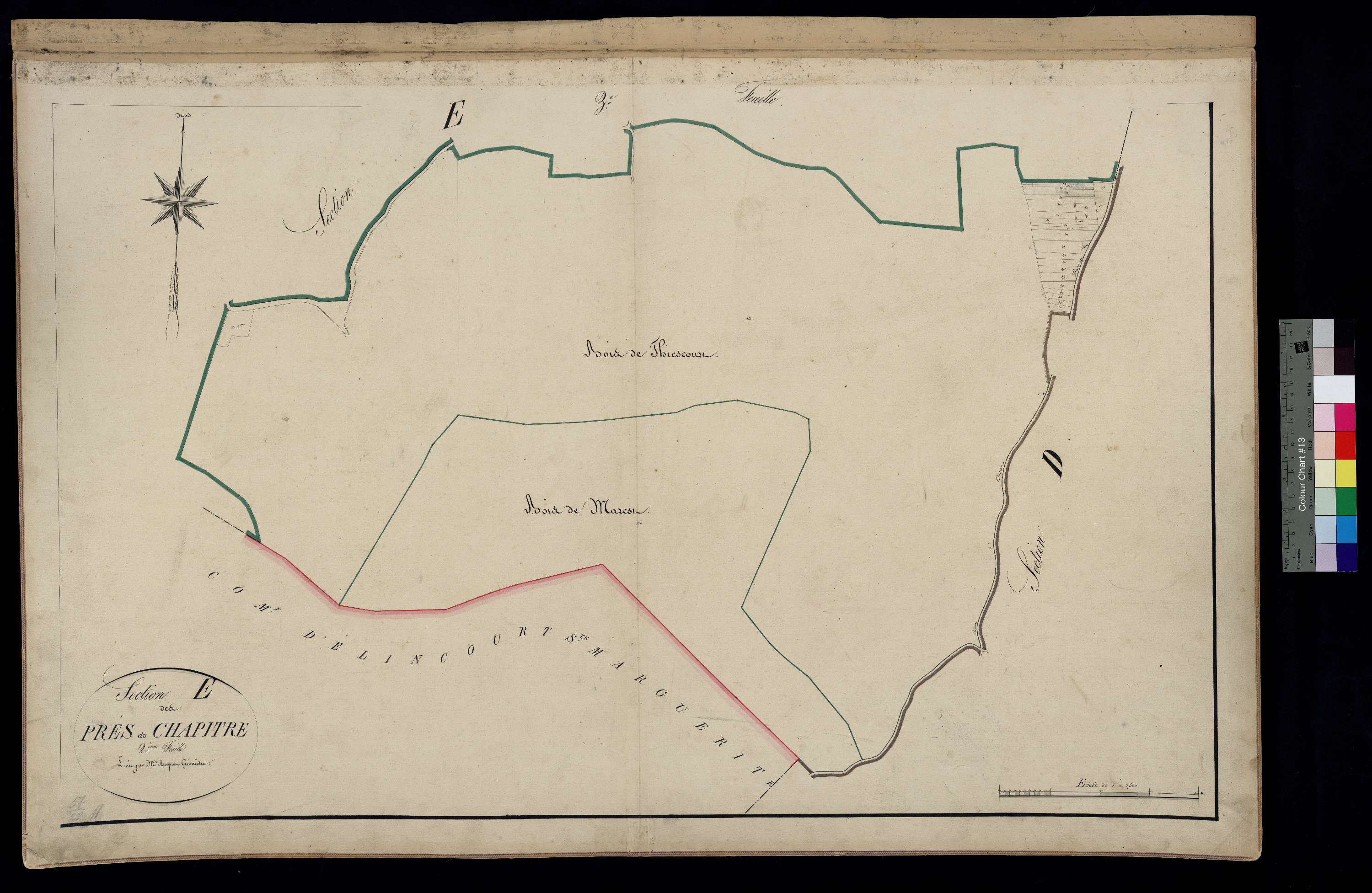 Thiescourt - Cadastre napoléonien, section E2