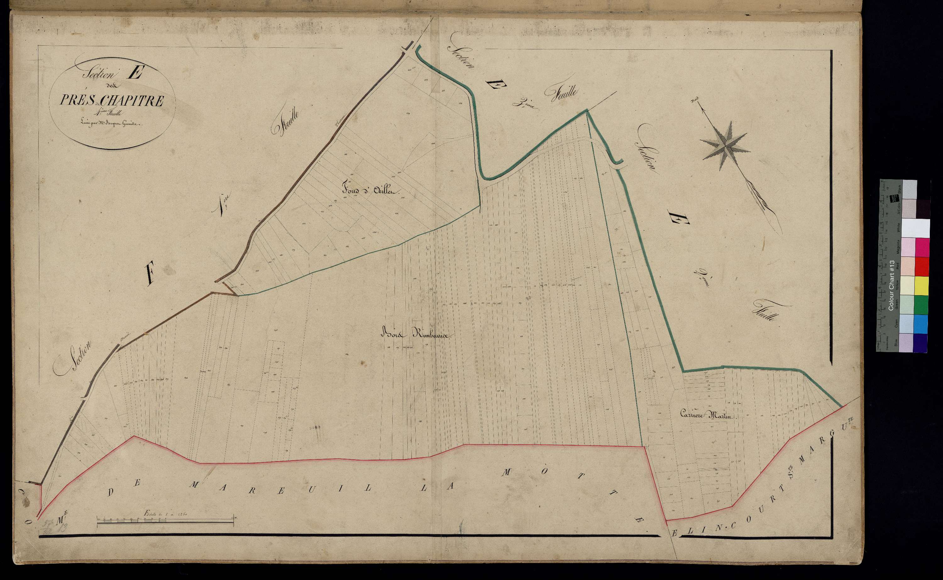 Thiescourt - Cadastre napoléonien, section E4