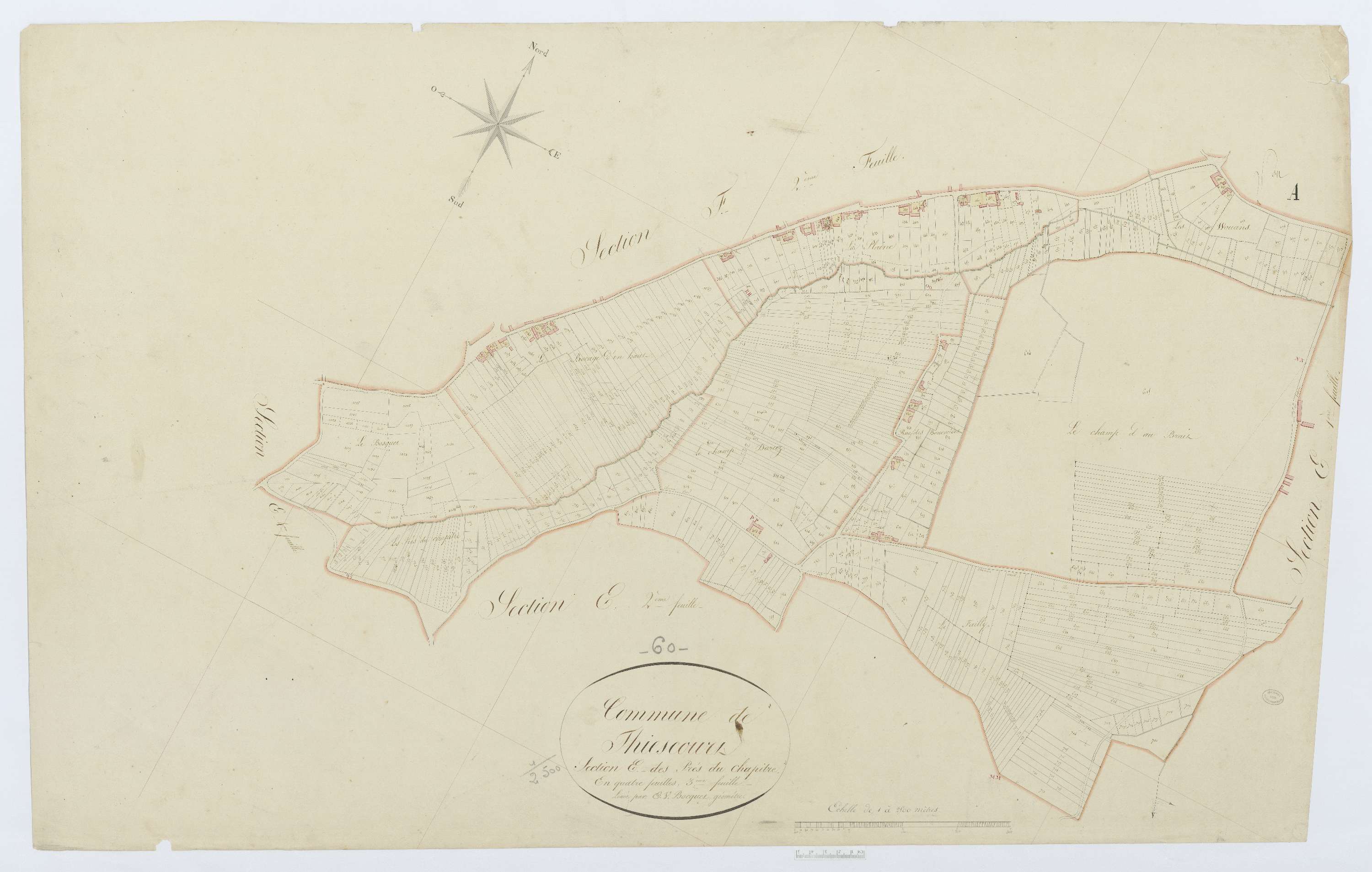 Thiescourt - Cadastre napoléonien, section E3