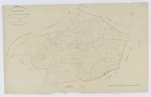 Thiescourt - Cadastre napoléonien, section A